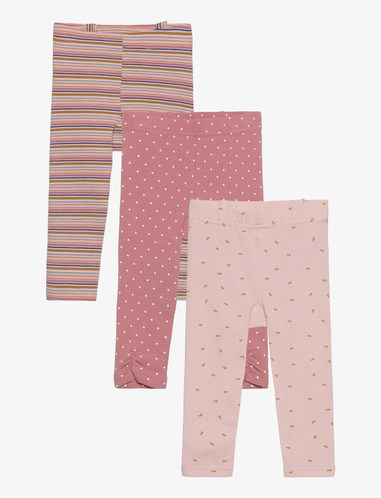 Hust & Claire - Liva - Leggings 3-pack - lowest prices - peach dust - 0