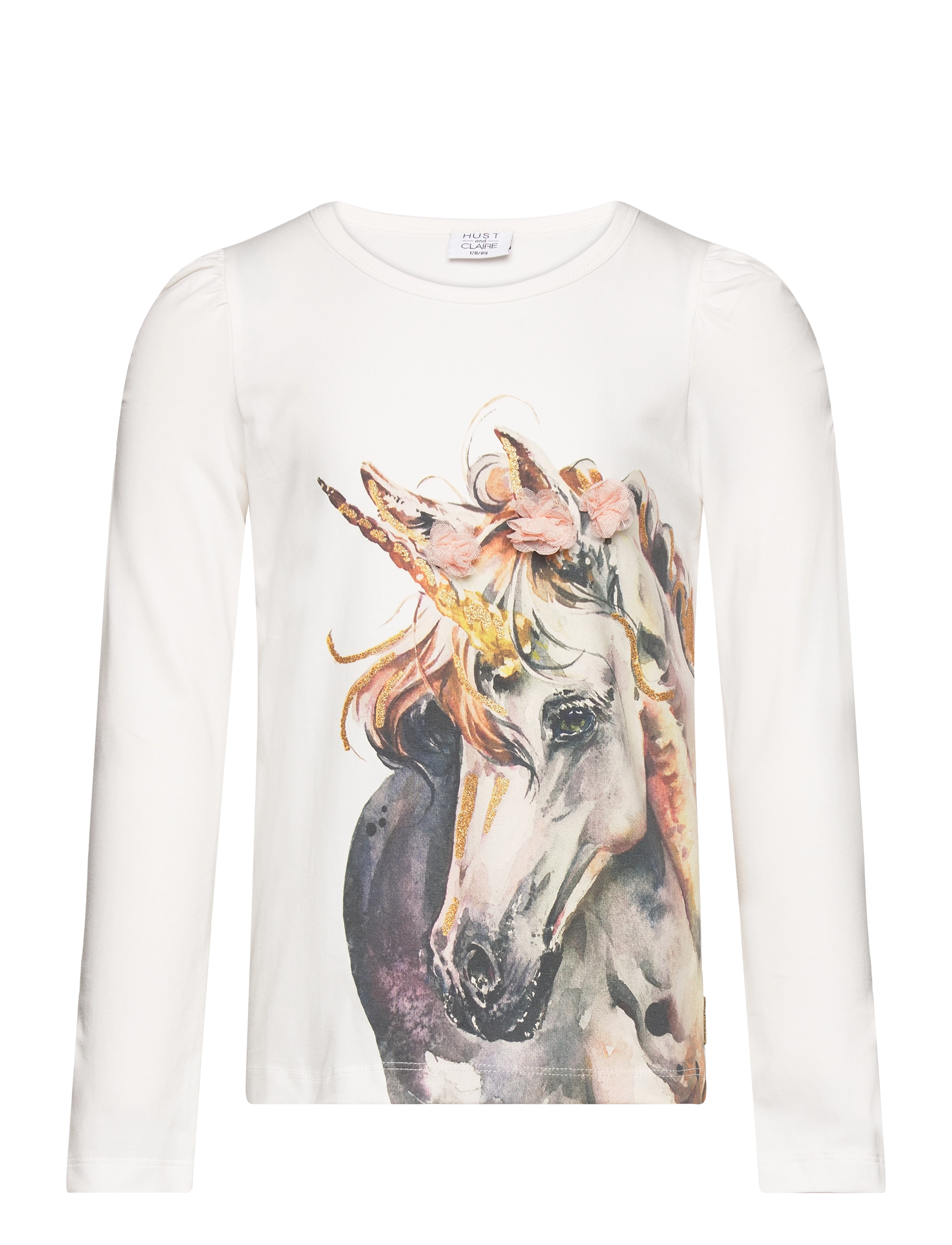 Hust & Claire Angela - T-shirt - Hust & Claire - SUGAR / white
