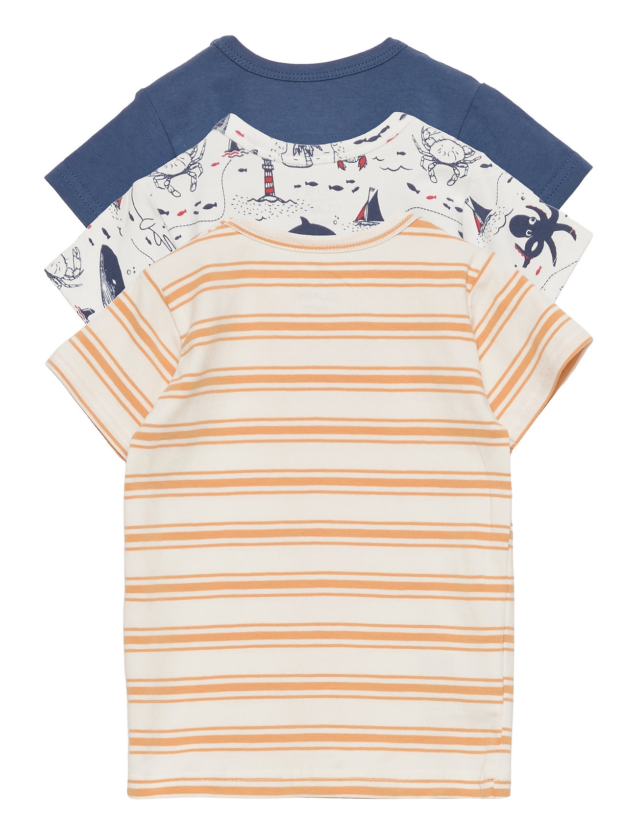 Hust & Claire - Asmo - T-shirt 3pack - kortermede t-skjorter - blue moon - 1