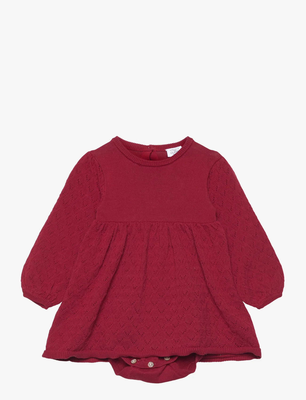 Hust & Claire - Mallie - long-sleeved baby dresses - teaberry - 0