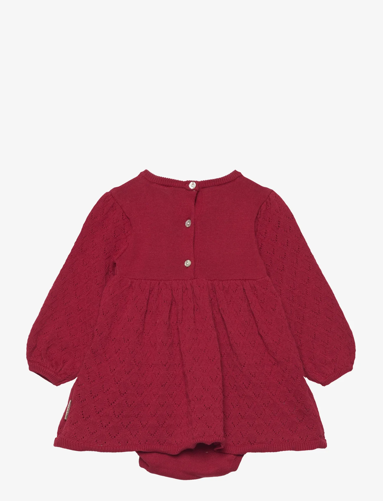 Hust & Claire - Mallie - baby-kjoler med lange ermer - teaberry - 1