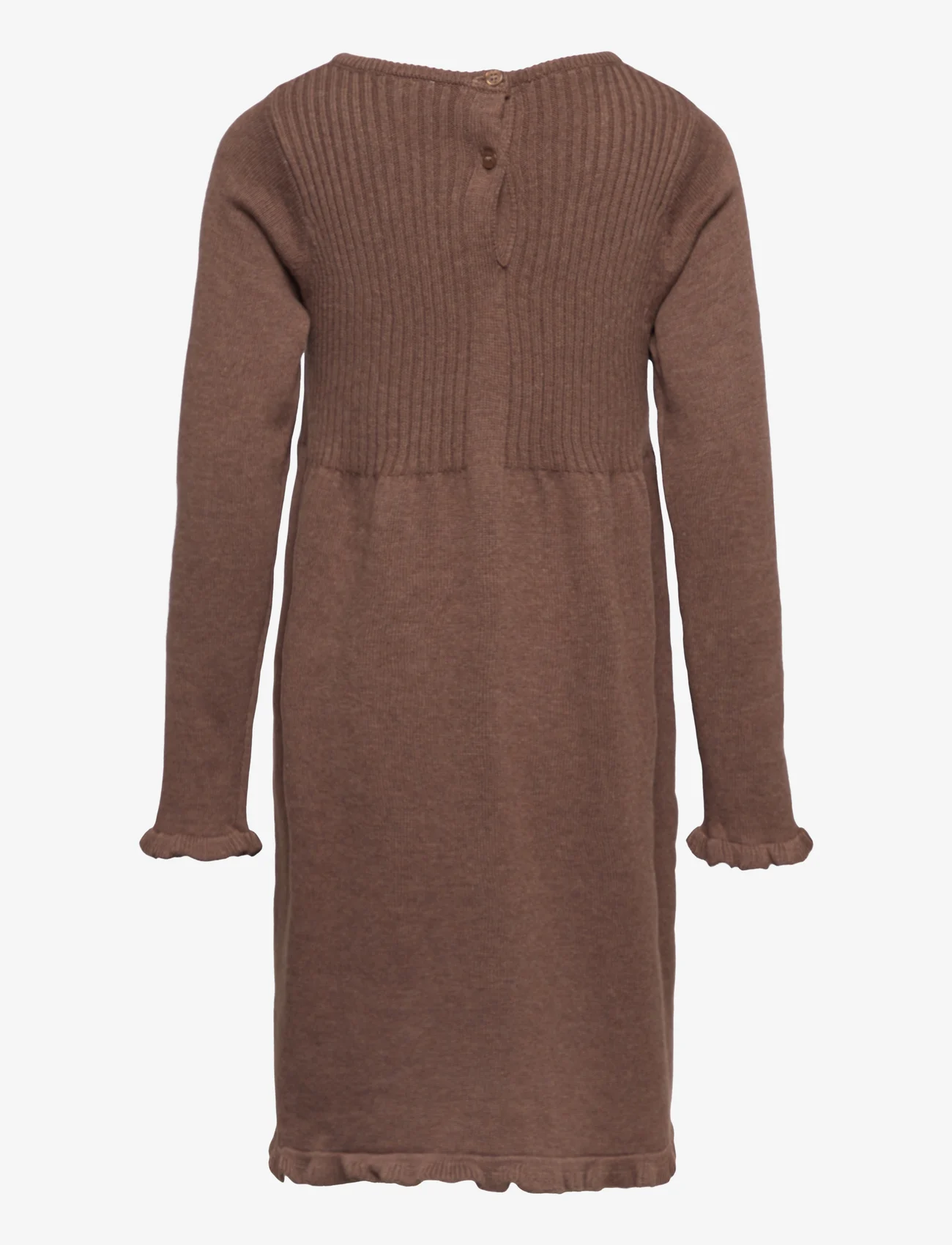 Hust & Claire - Daisi - Dress - long-sleeved casual dresses - toffee melange - 1