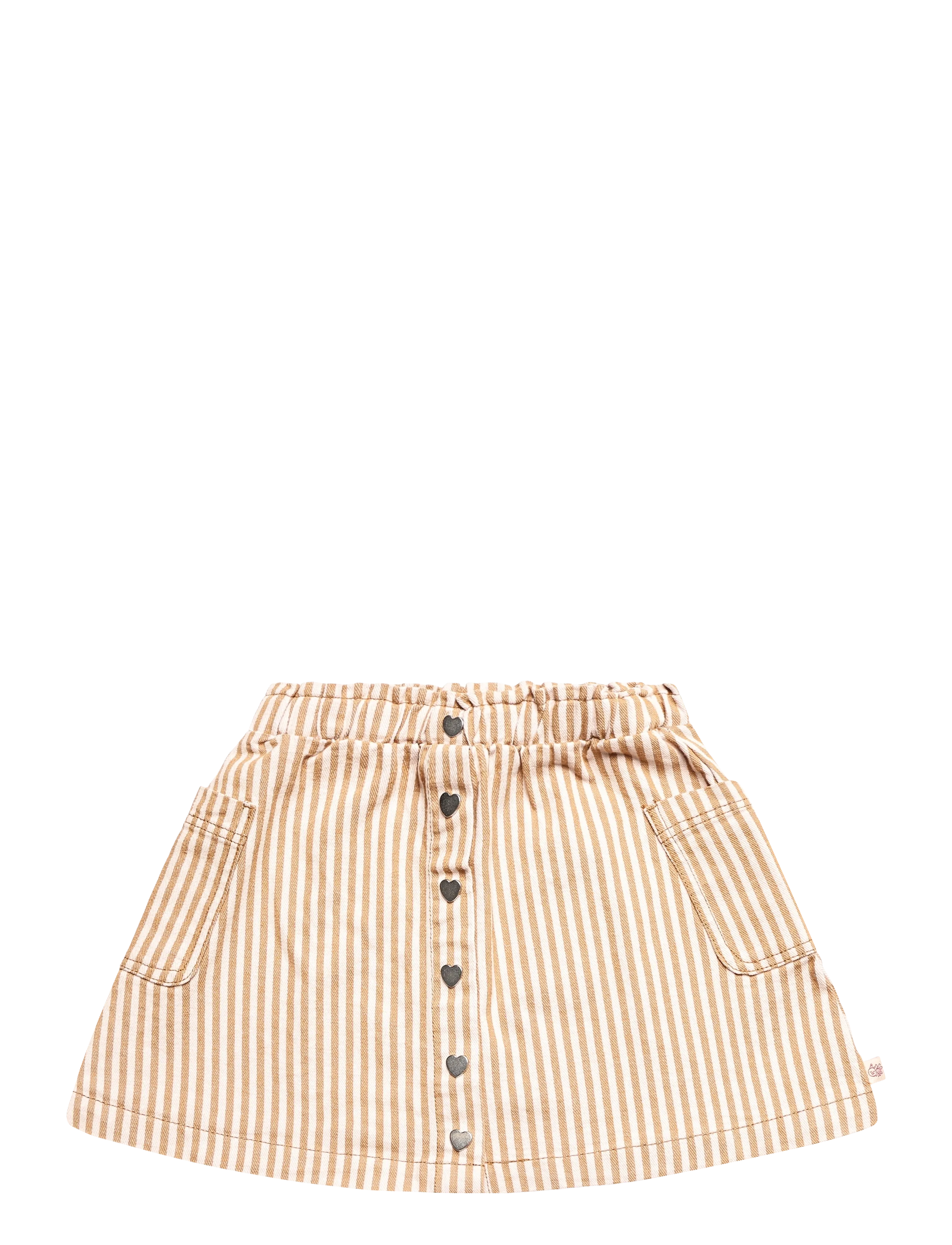 Hust & Claire HCNanna Stripe - Röcke - CHIPMUNK / beige