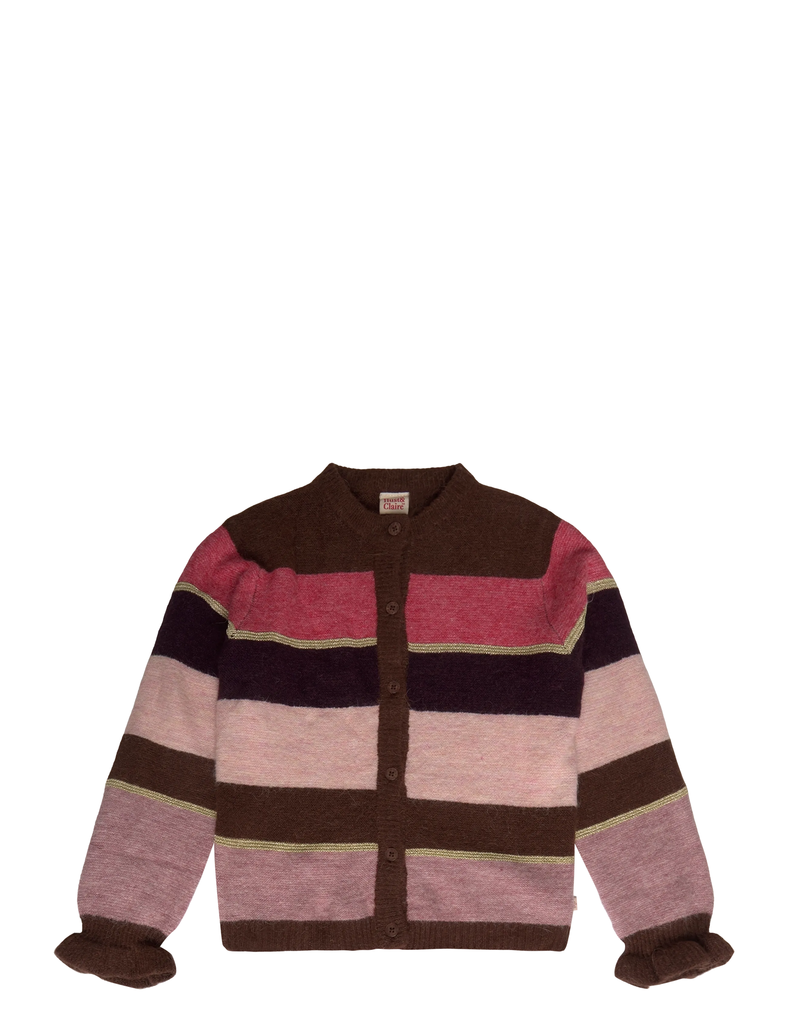 Hust & Claire HCCamilla Fluffy Stripe - Børn - SOIL / brown