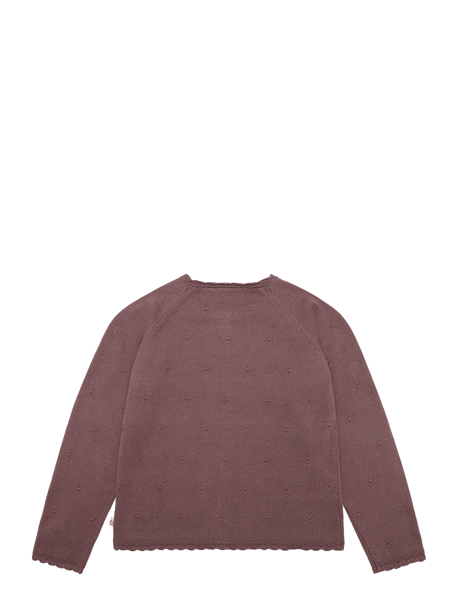 Hust & Claire - HCCilja Pointelle - koftor - plum - 1