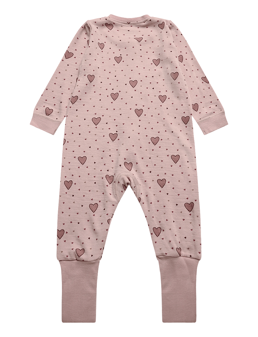 Hust & Claire - HCManu Hearts Puff - schlafoveralls - dusty rose - 1
