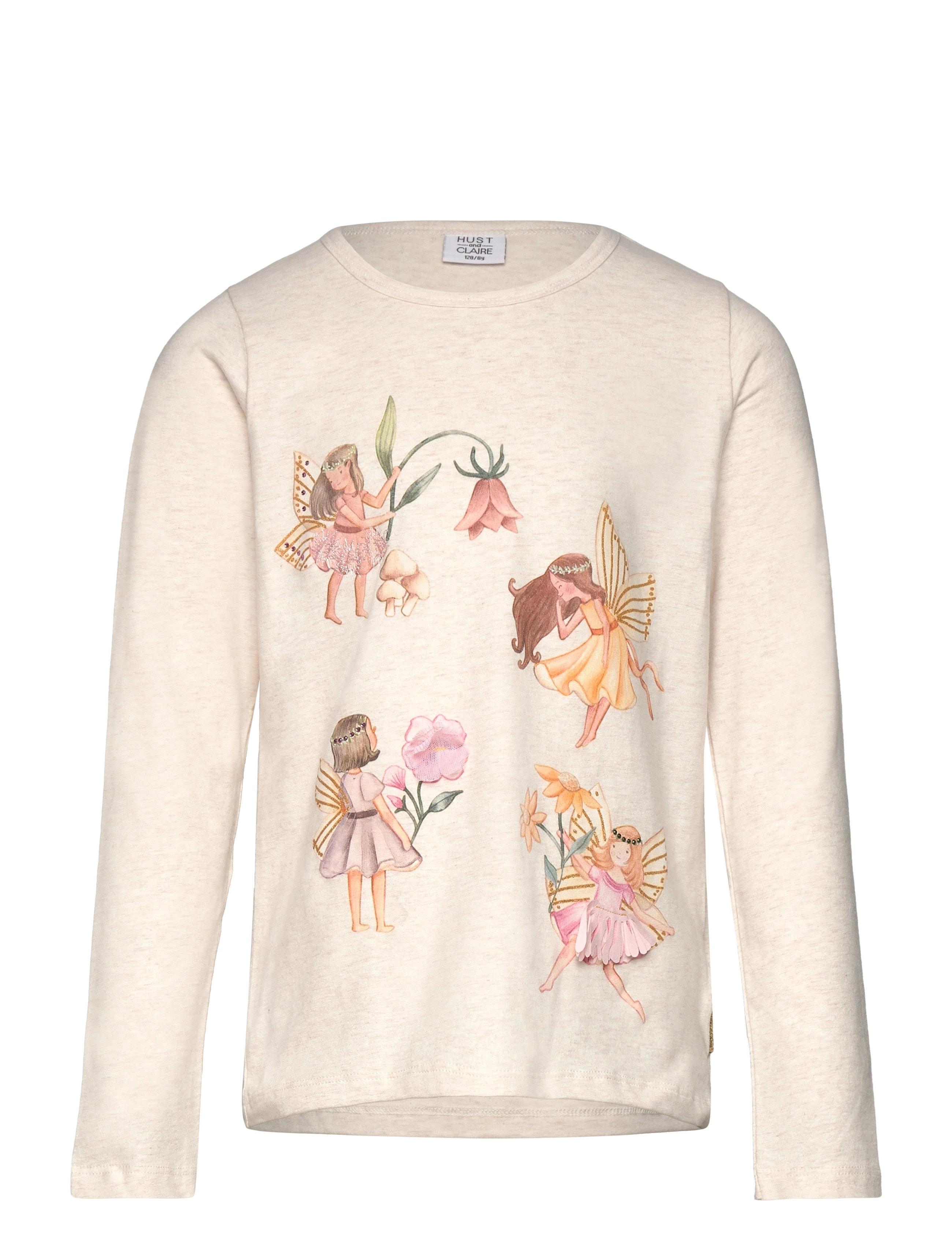 Hust & Claire Alma - T-shirt -  - WHISPER MELANGE / beige