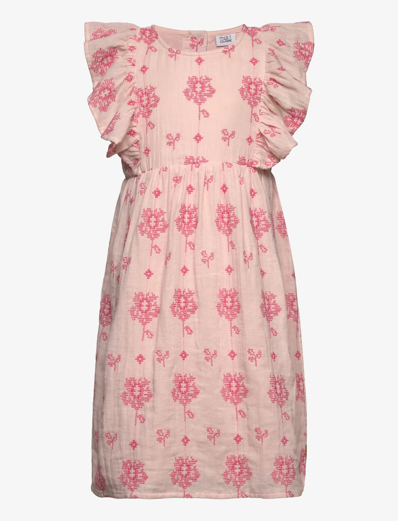 Hust & Claire - Karen-Maja - Dress - baby-kjoler med korte ermer - rose morn - 0