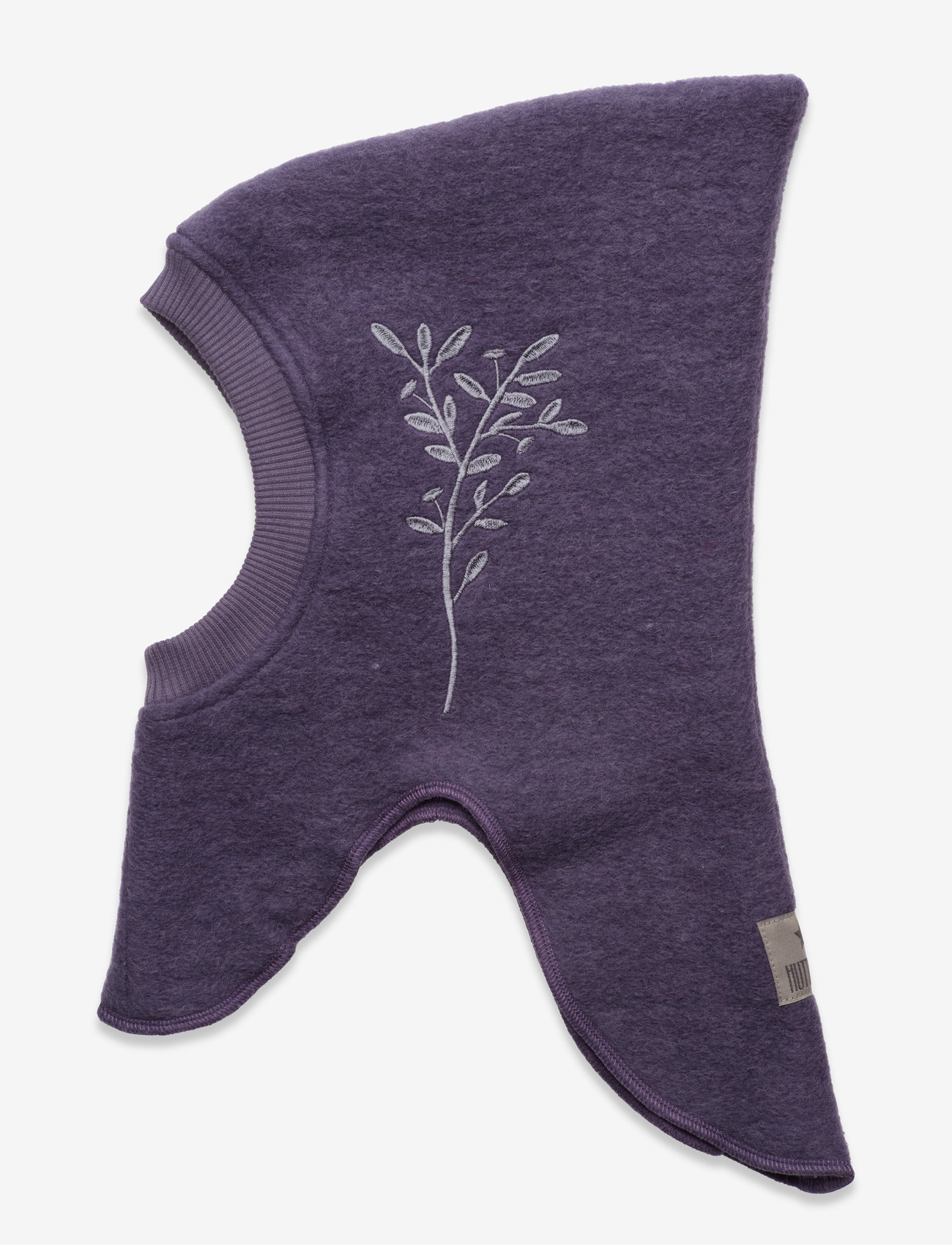 Huttelihut - Balaclava Emb. Wool - purple sage - 1