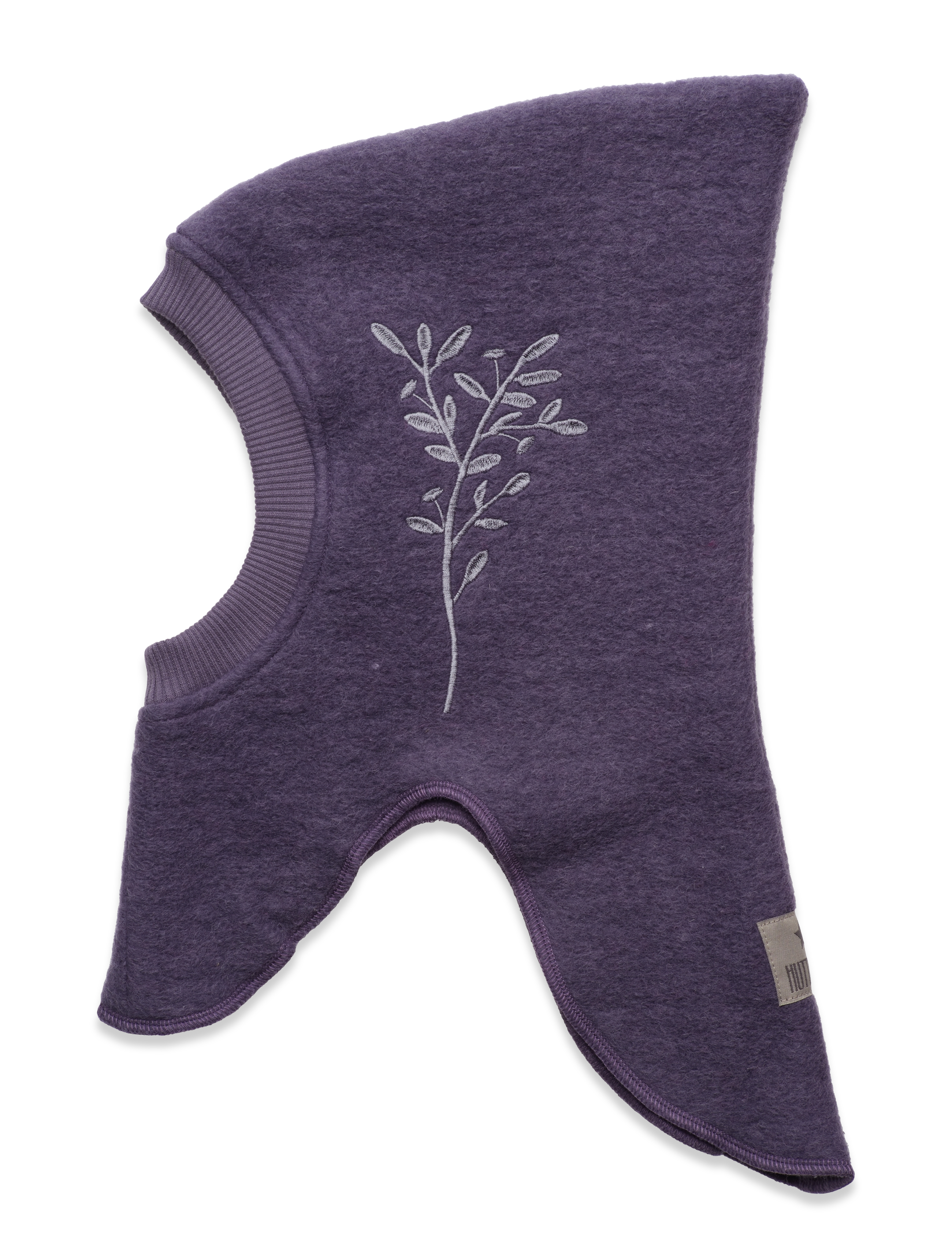 Huttelihut - Balaclava Emb. Wool - purple sage - 1