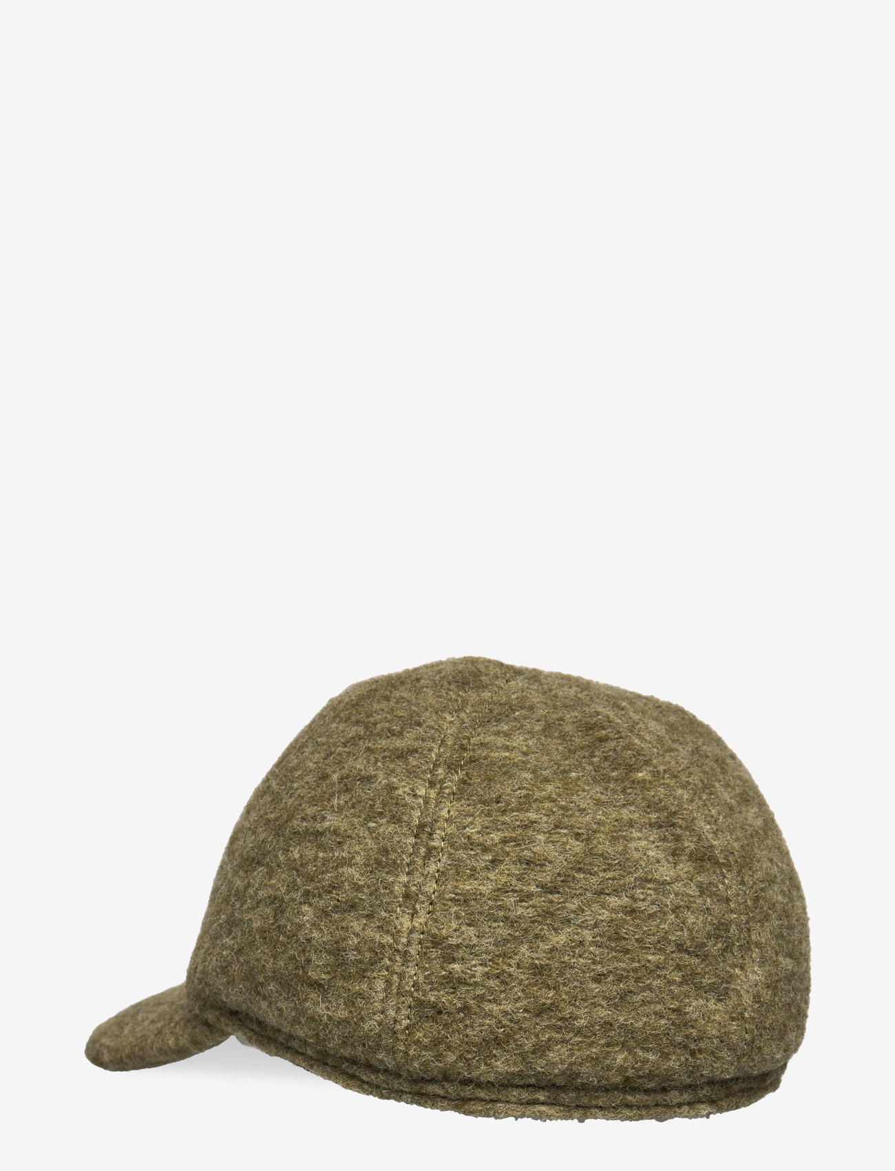 Huttelihut - Cap Wool w. Velour Lining - green olive - 1