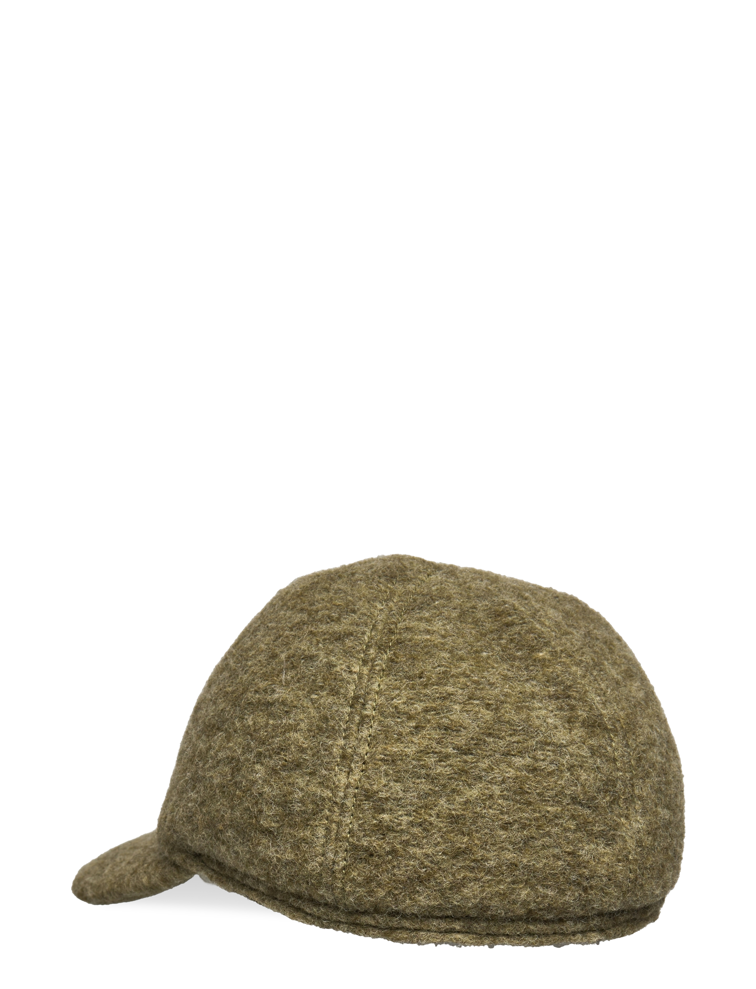 Huttelihut - Cap Wool w. Velour Lining - green olive - 1