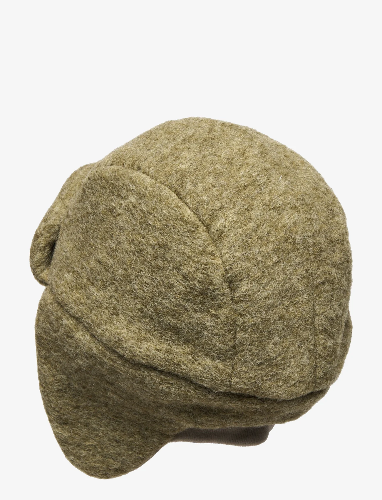Huttelihut - Hat Wool w. Velour Lining - vintermössor - green olive - 1
