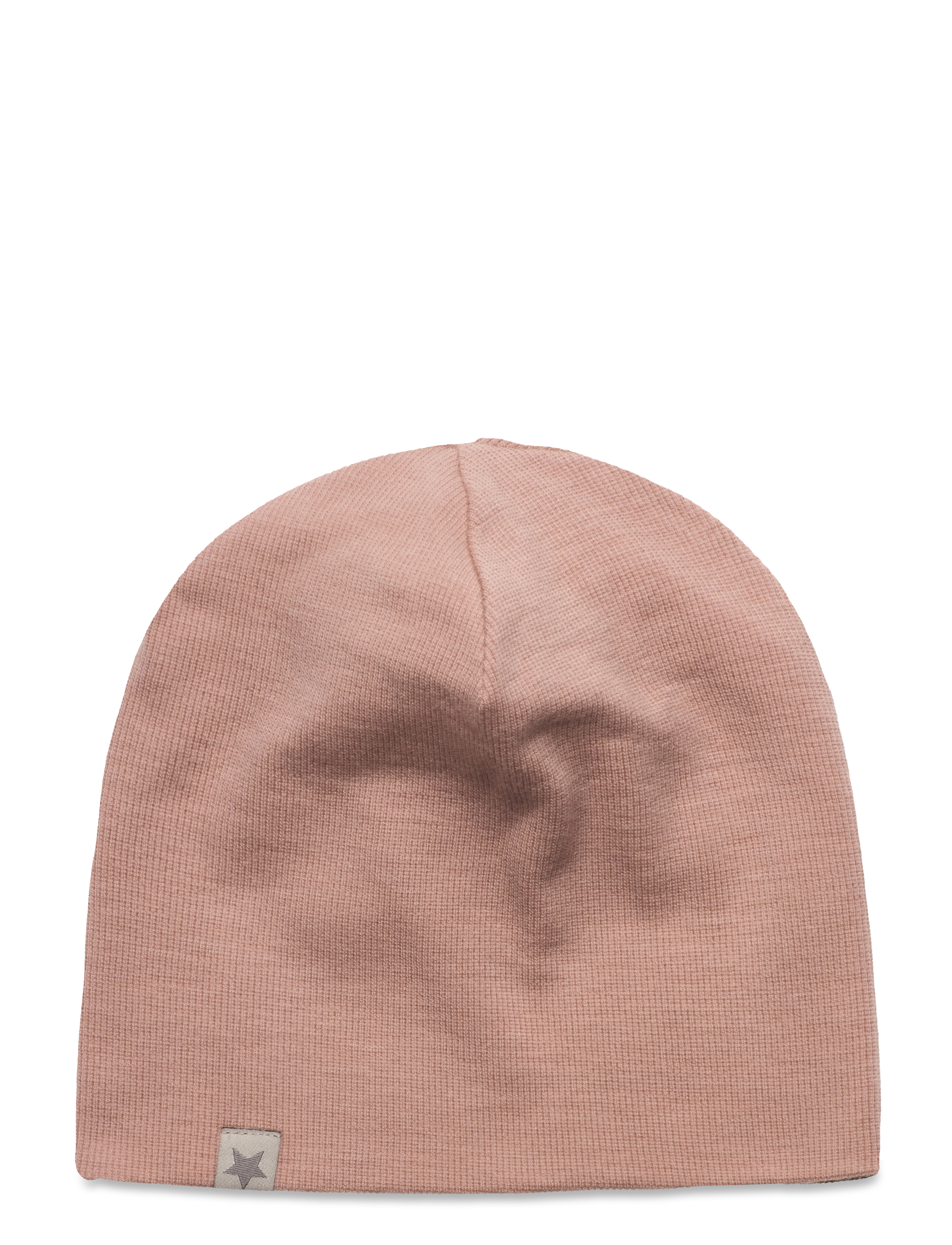 Beanie Solid Wool Rib - DUSTY ROSE