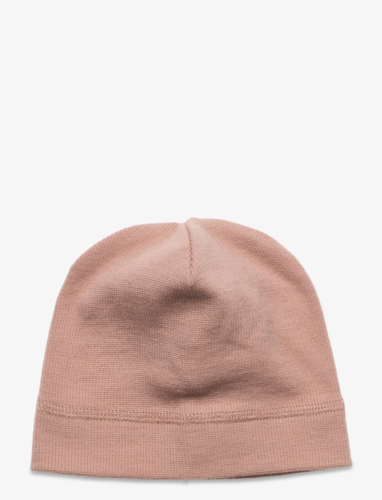 Huttelihut - Beanie Solid Wool Rib - lowest prices - dusty rose - 0