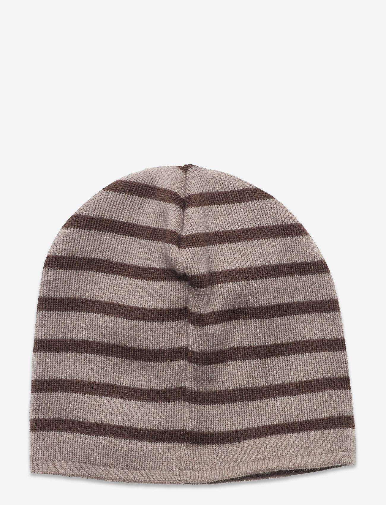 Huttelihut - Beanie Pattern Wool Knit - brown - 1