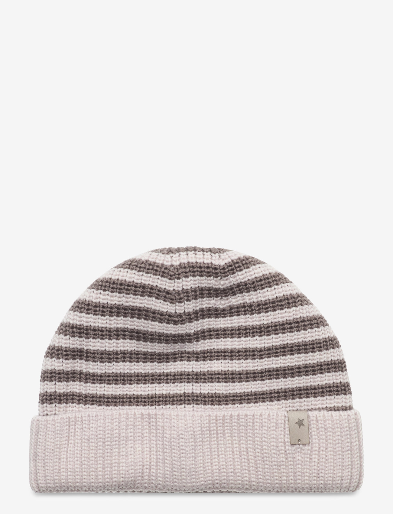 Huttelihut - Beanie Striped Wool Knit - brown - 0