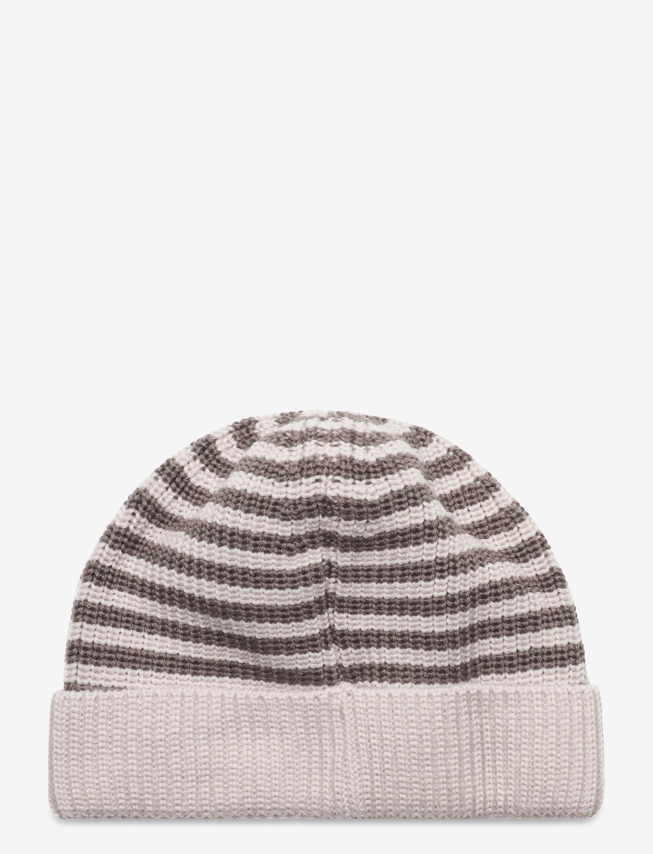 Huttelihut - Beanie Striped Wool Knit - brown - 1