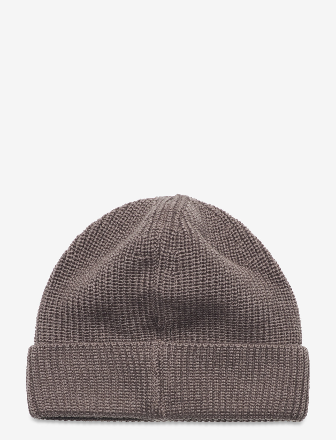Huttelihut - Beanie Solid Wool Knit - brown - 1