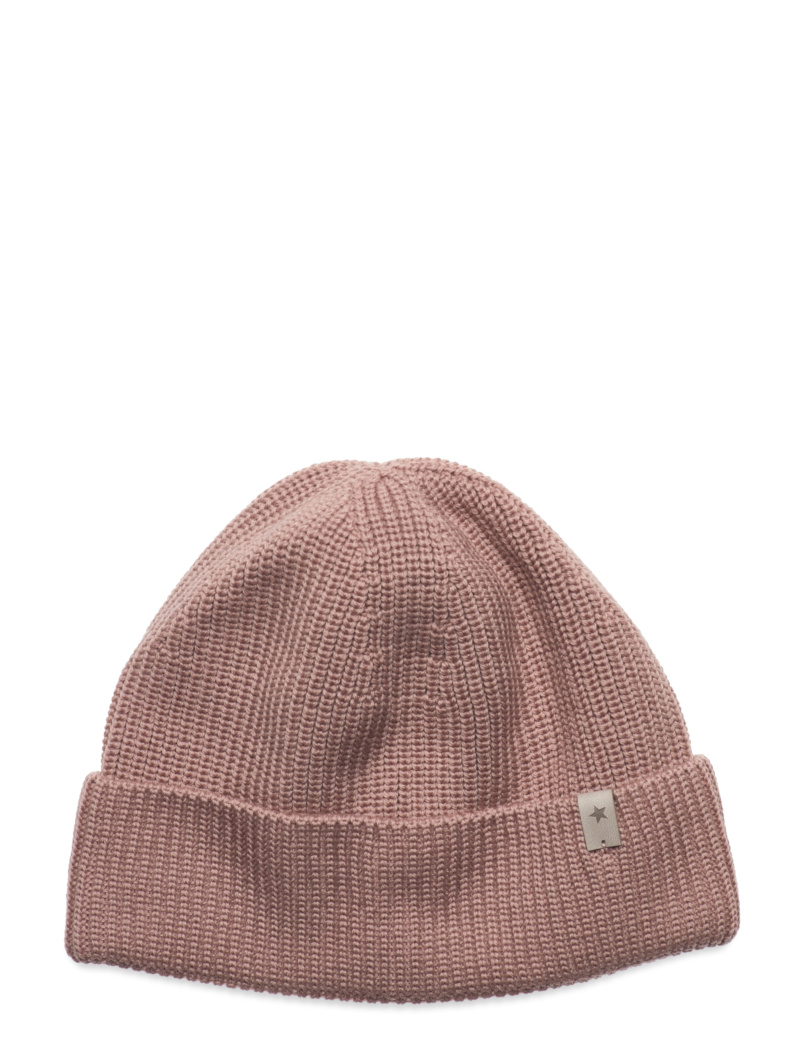 Beanie Solid Wool Knit - DUSTY ROSE