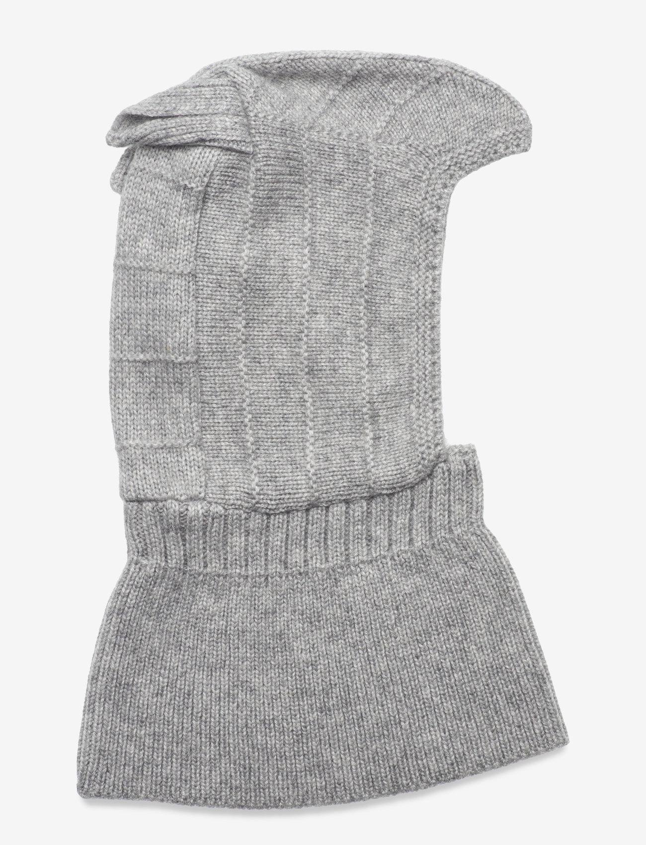 Huttelihut - Balaclava Ears Wool Knit - light grey melange - 0