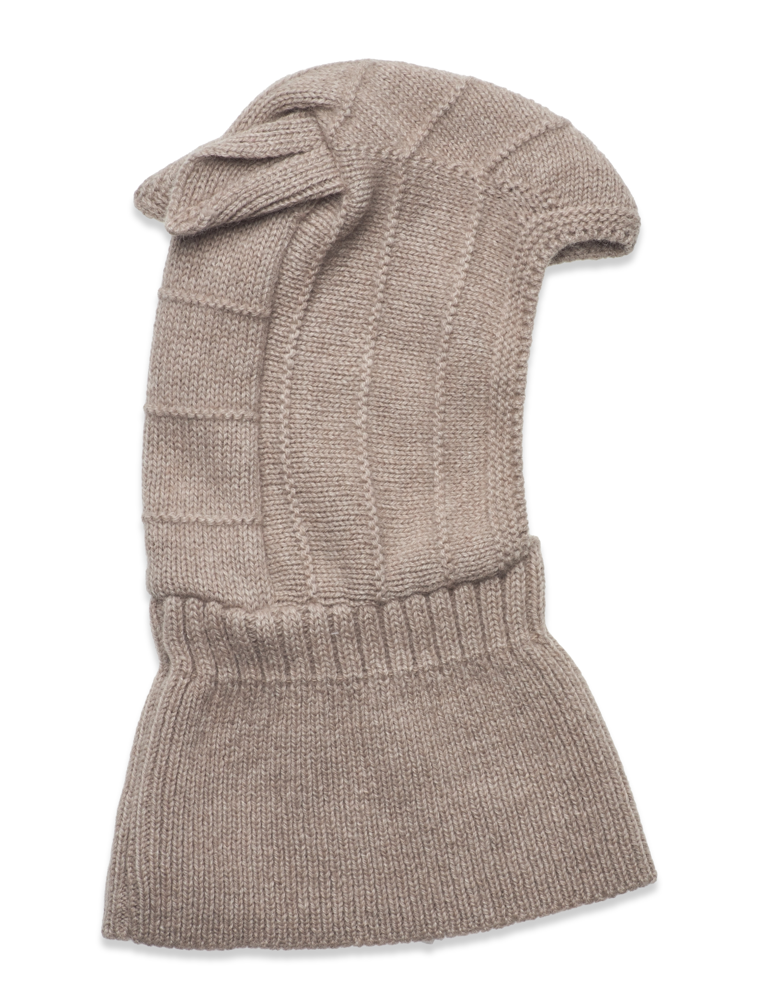 Balaclava Ears Wool Knit - CAMEL
