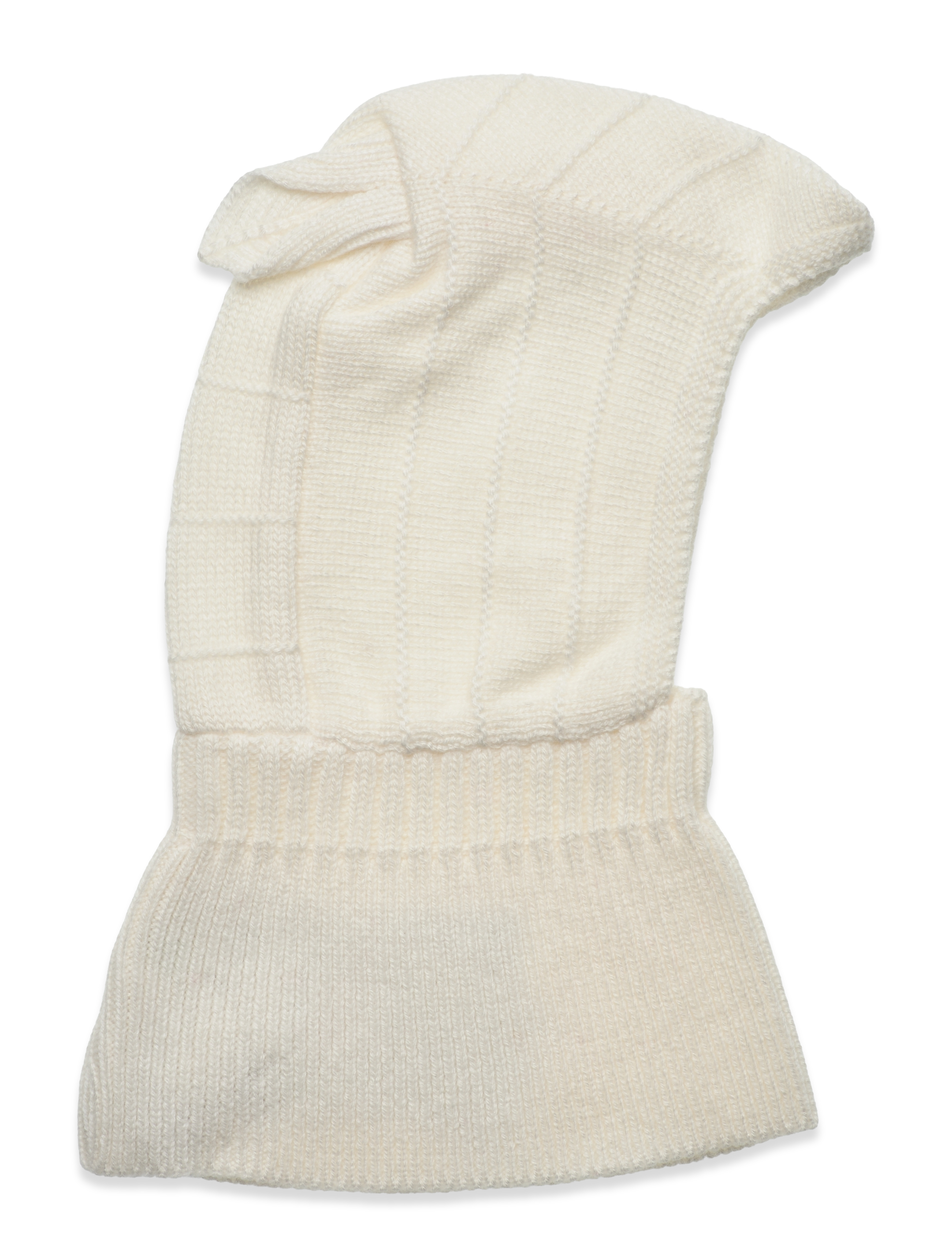 Balaclava Ears Wool Knit - OFF-WHITE