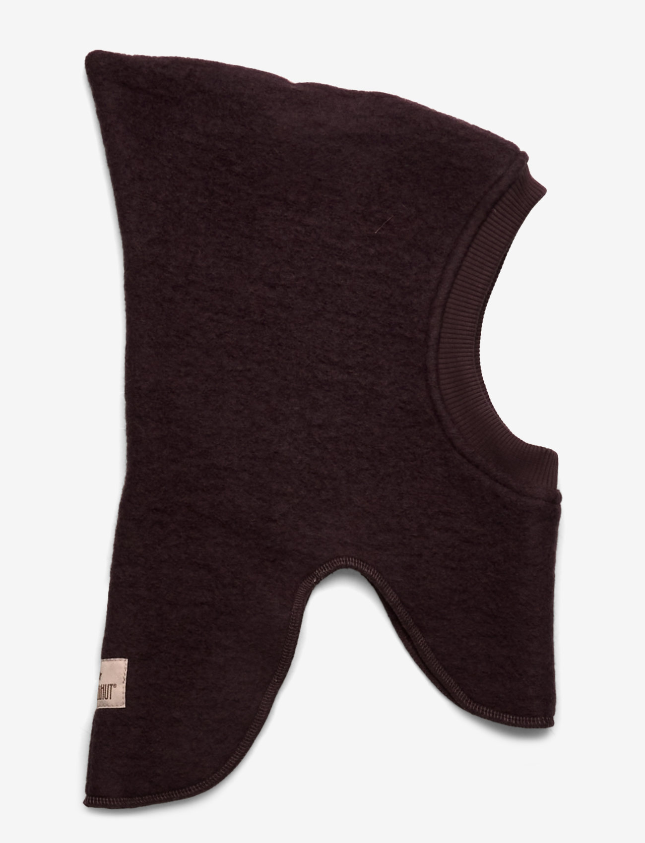 Huttelihut - Balaclava Flower Emb. Wool - raisin - 0