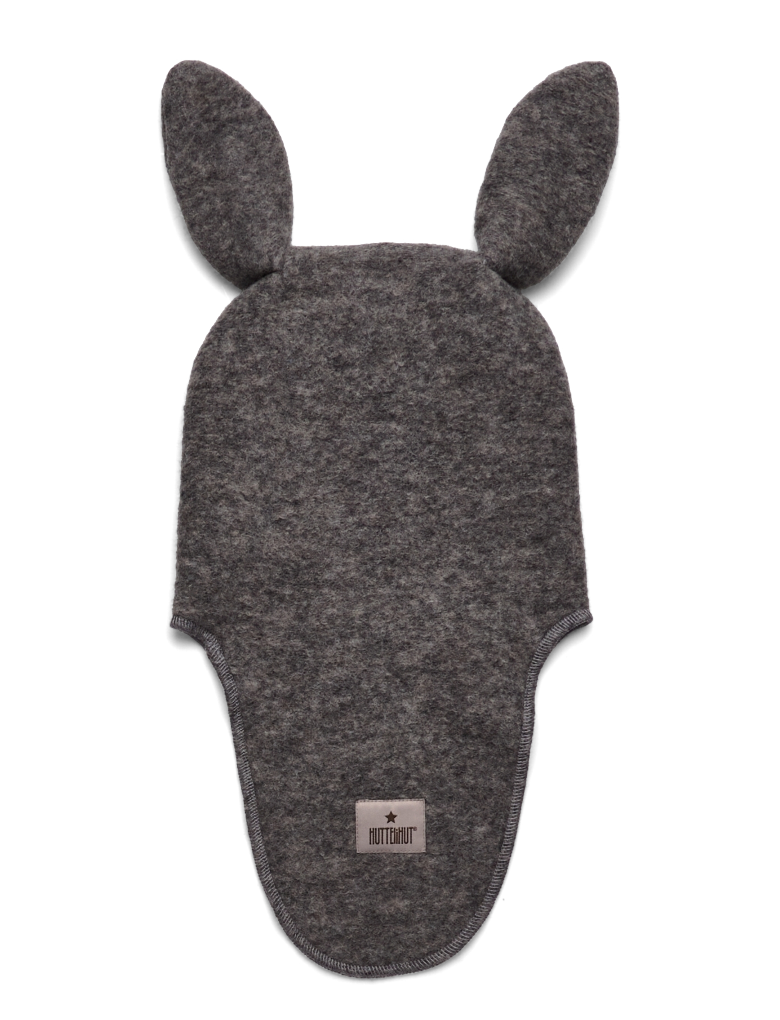 Huttelihut - Balaclava Ears Wool - medium grey melange - 1