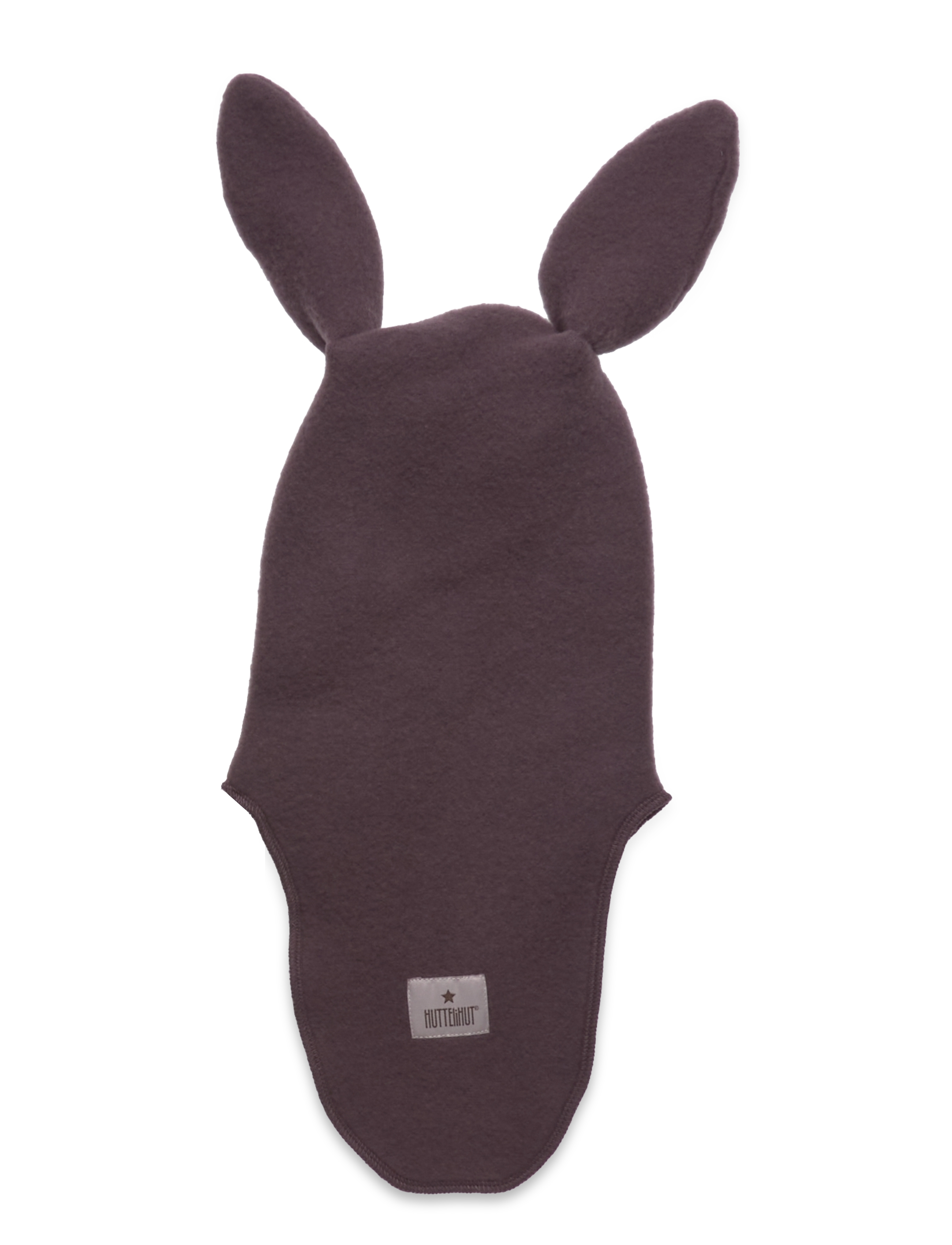 Huttelihut - Balaclava Ears Wool Fleece - raisin - 1