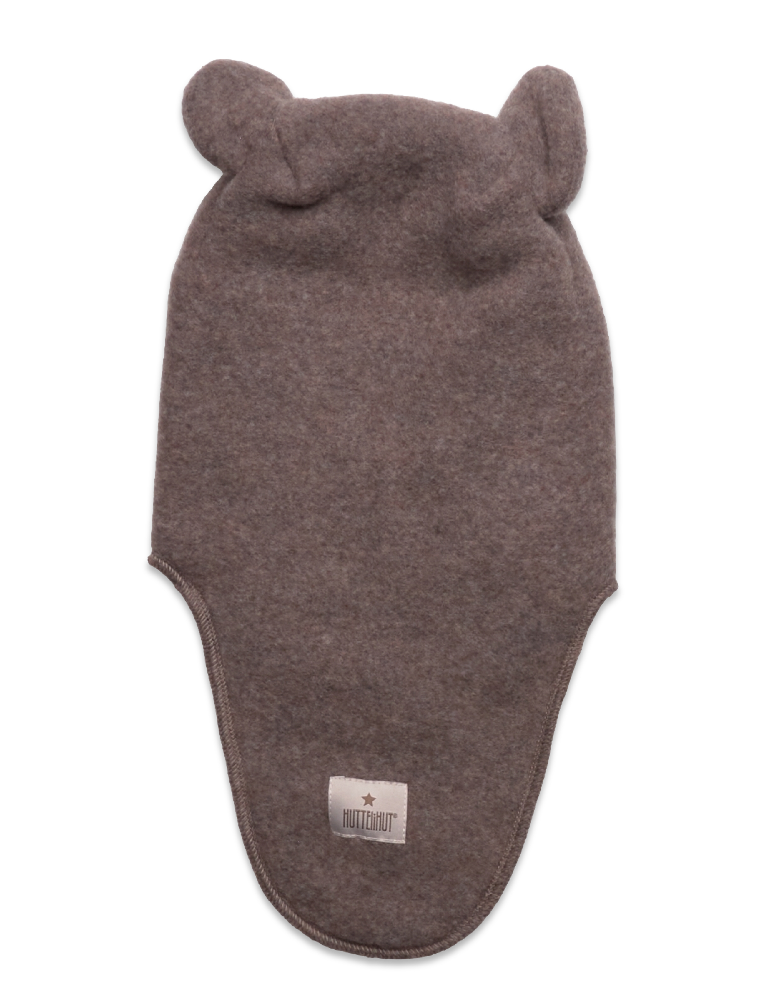 Huttelihut - Balaclava Wool Fleece w. Lin. - brown melange - 1