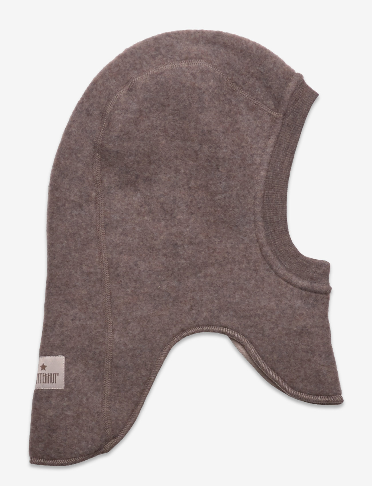 Huttelihut - Balaclava Wool Fleece w. Lin. - brown melange - 1