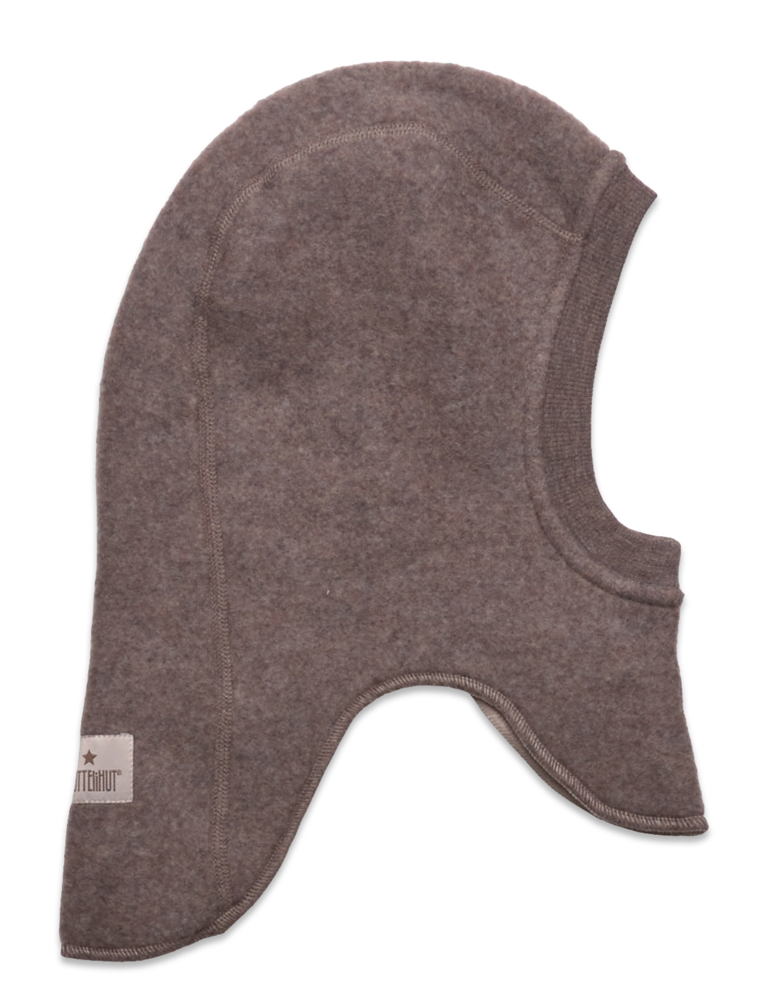 Huttelihut - Balaclava Wool Fleece w. Lin. - brown melange - 1
