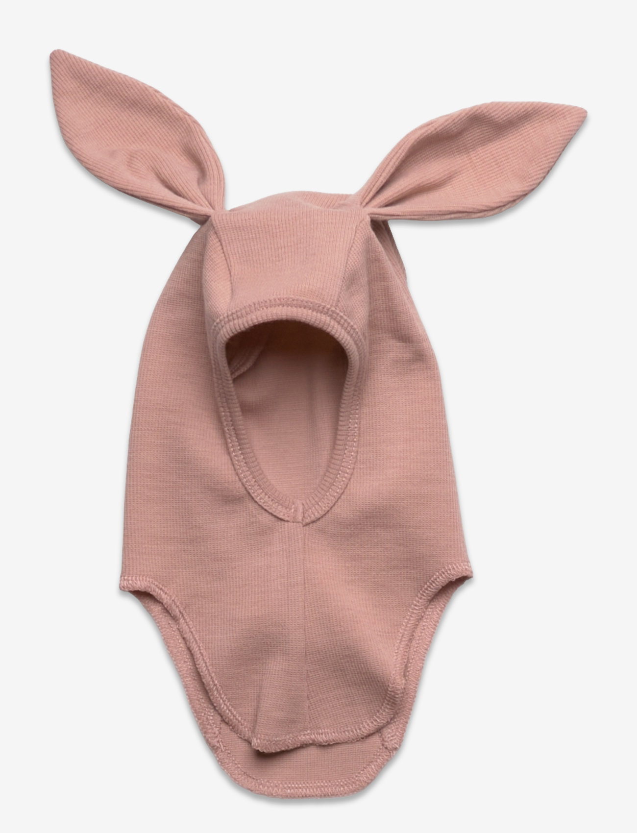 Huttelihut - Balaclava Ears Wool Rib - mahogany rose - 0