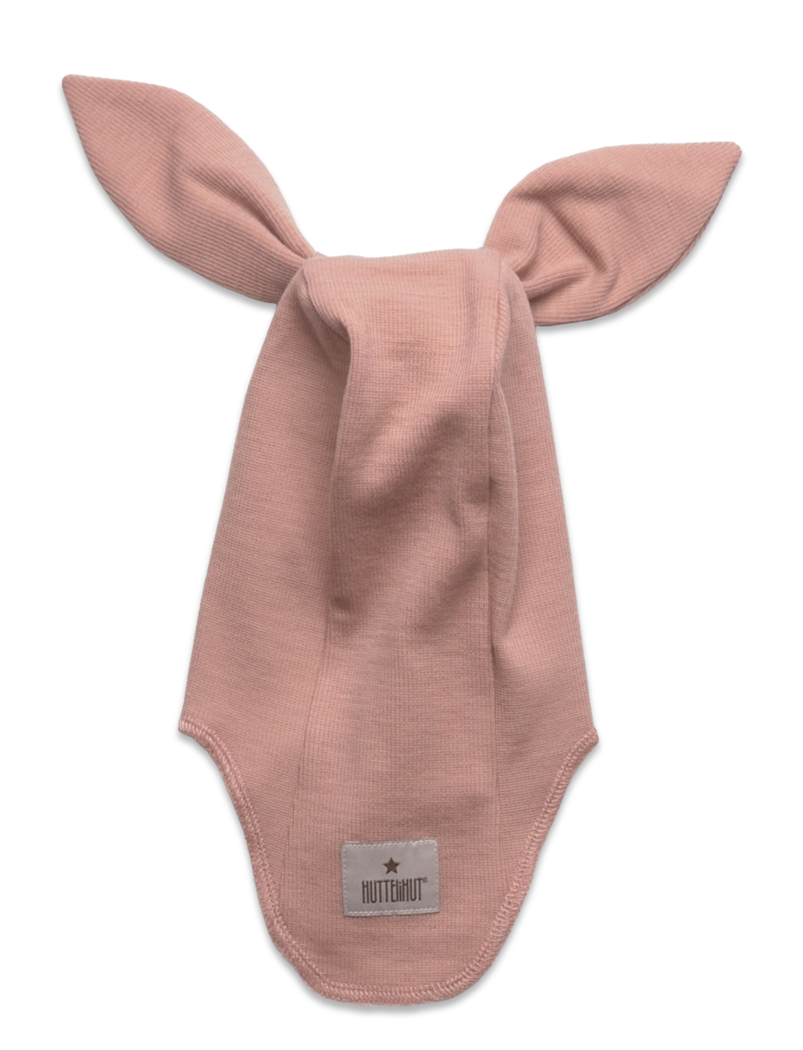 Huttelihut - Balaclava Ears Wool Rib - mahogany rose - 1