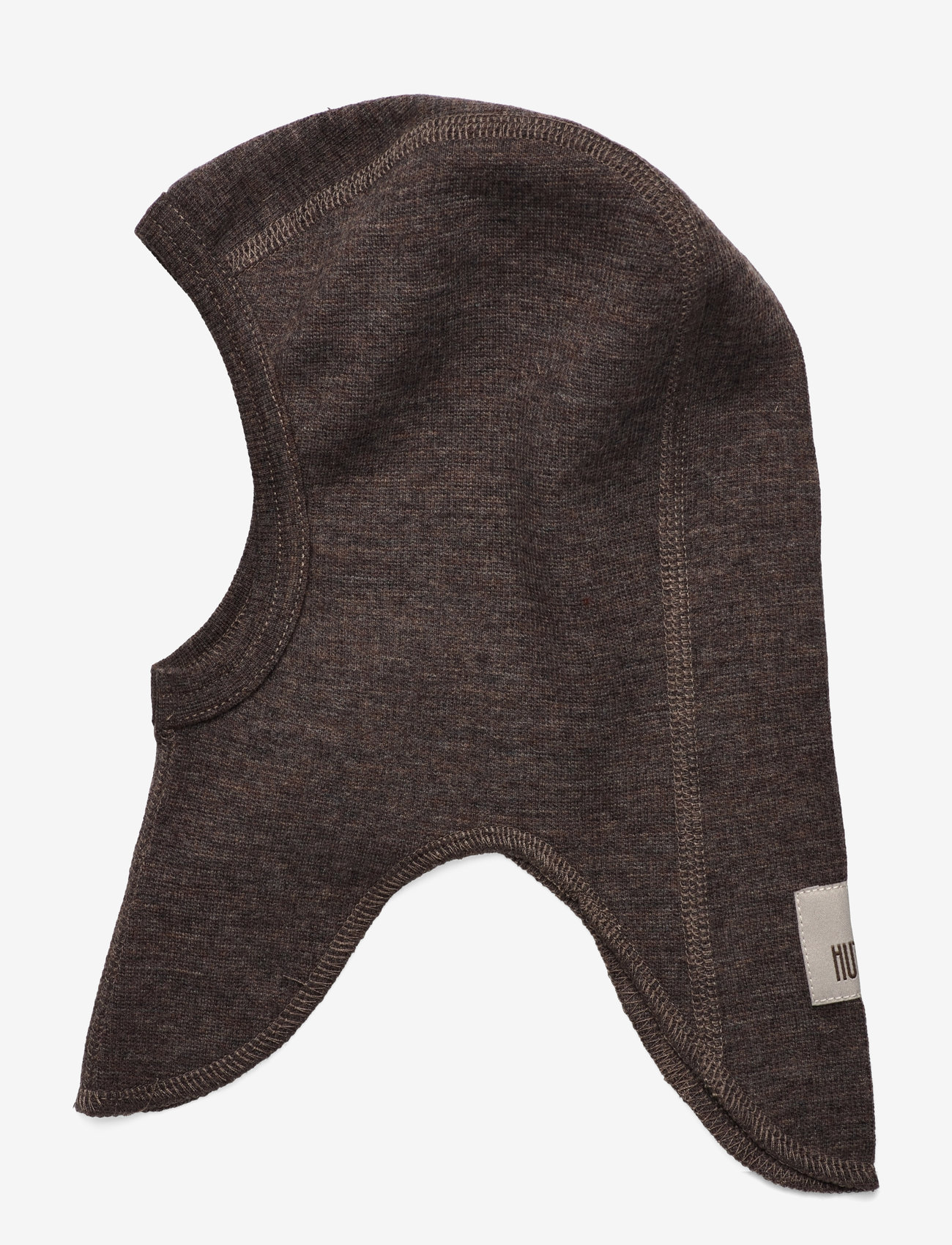 Huttelihut - Balaclava Wool Rib - brown melange - 1