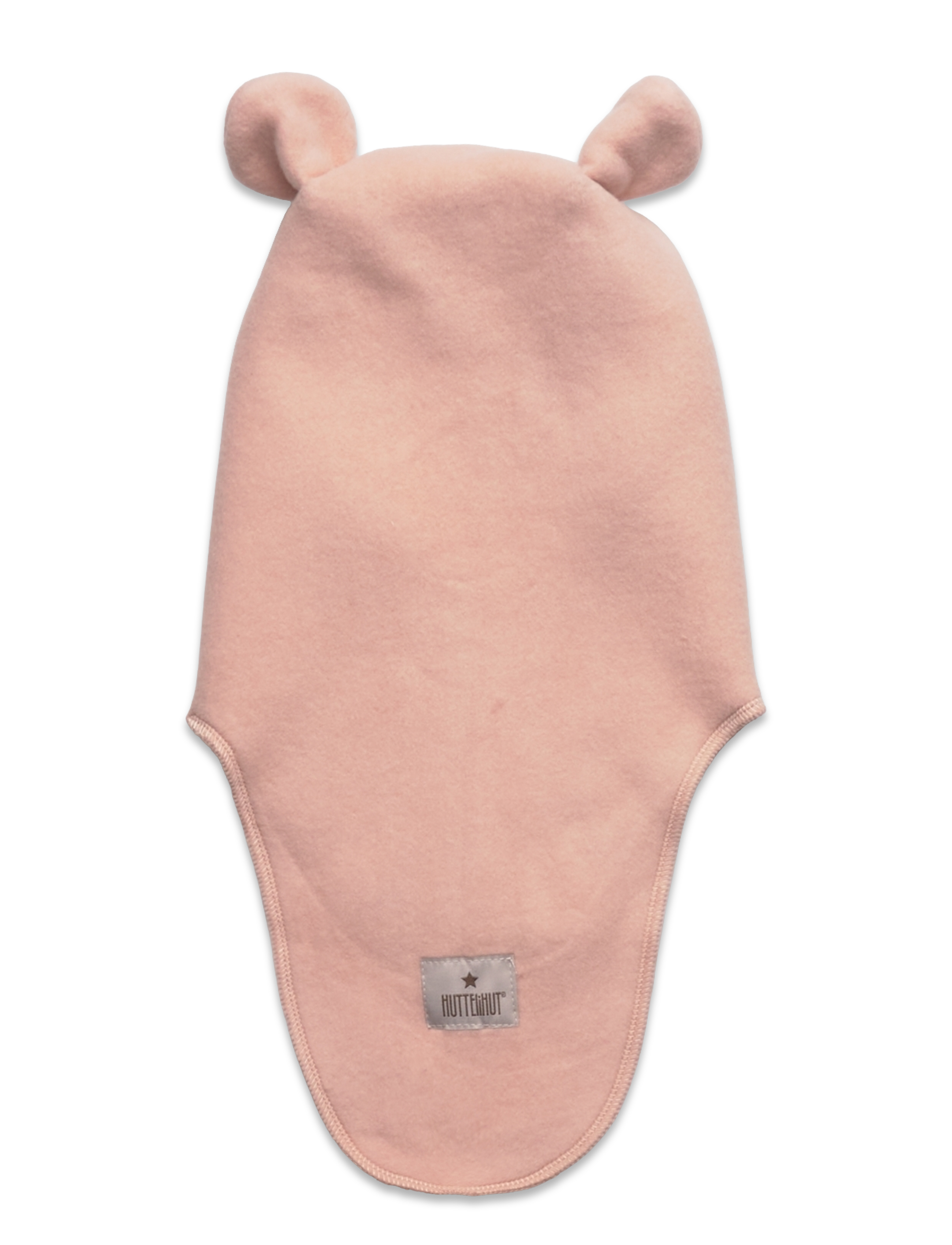 Huttelihut - Balaclava Ears Cotton Fleece - mahogany rose - 1