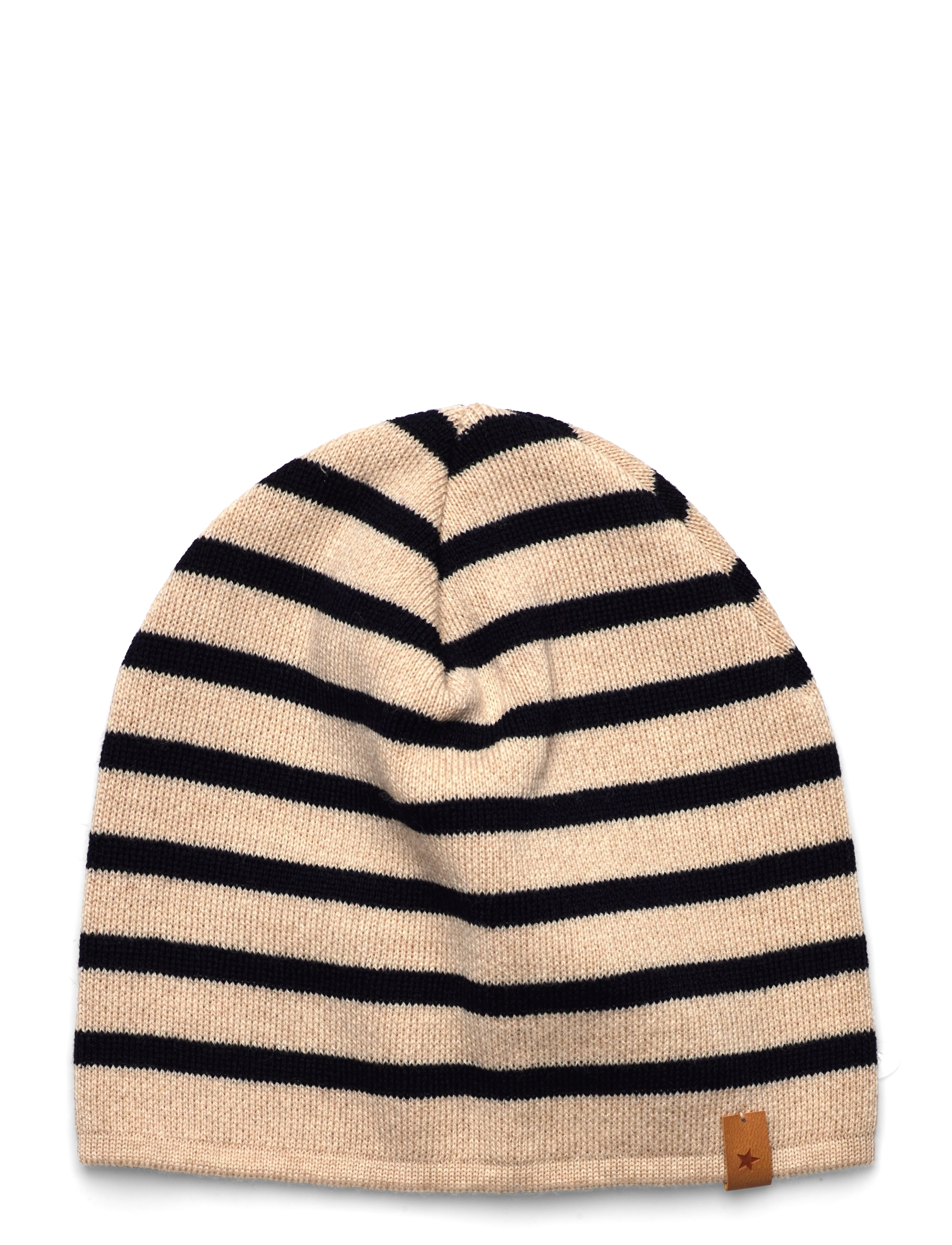 Beanie Stripe Wool Knit - DARK NAVY