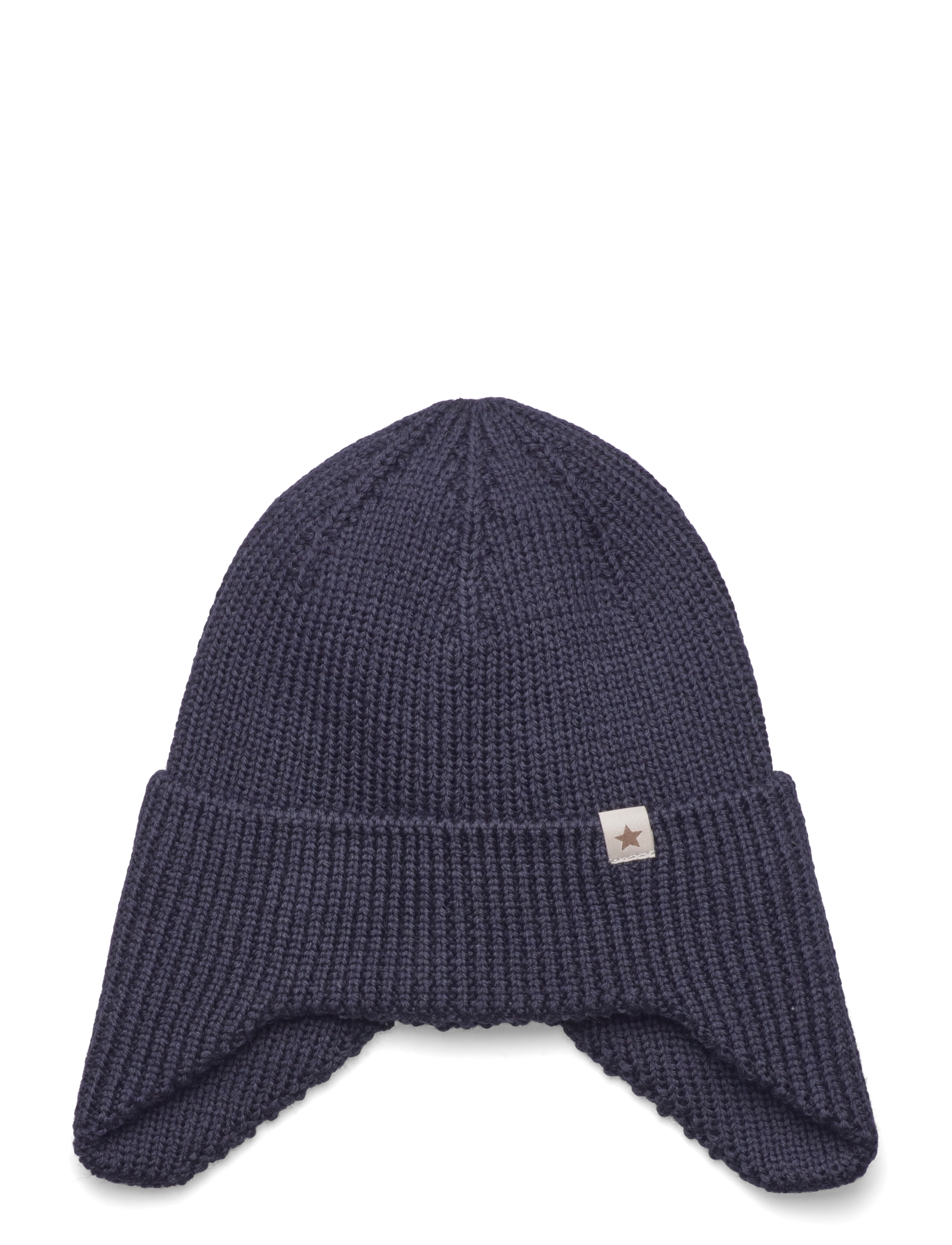 Hat Wool Knit Windstop - DARK NAVY