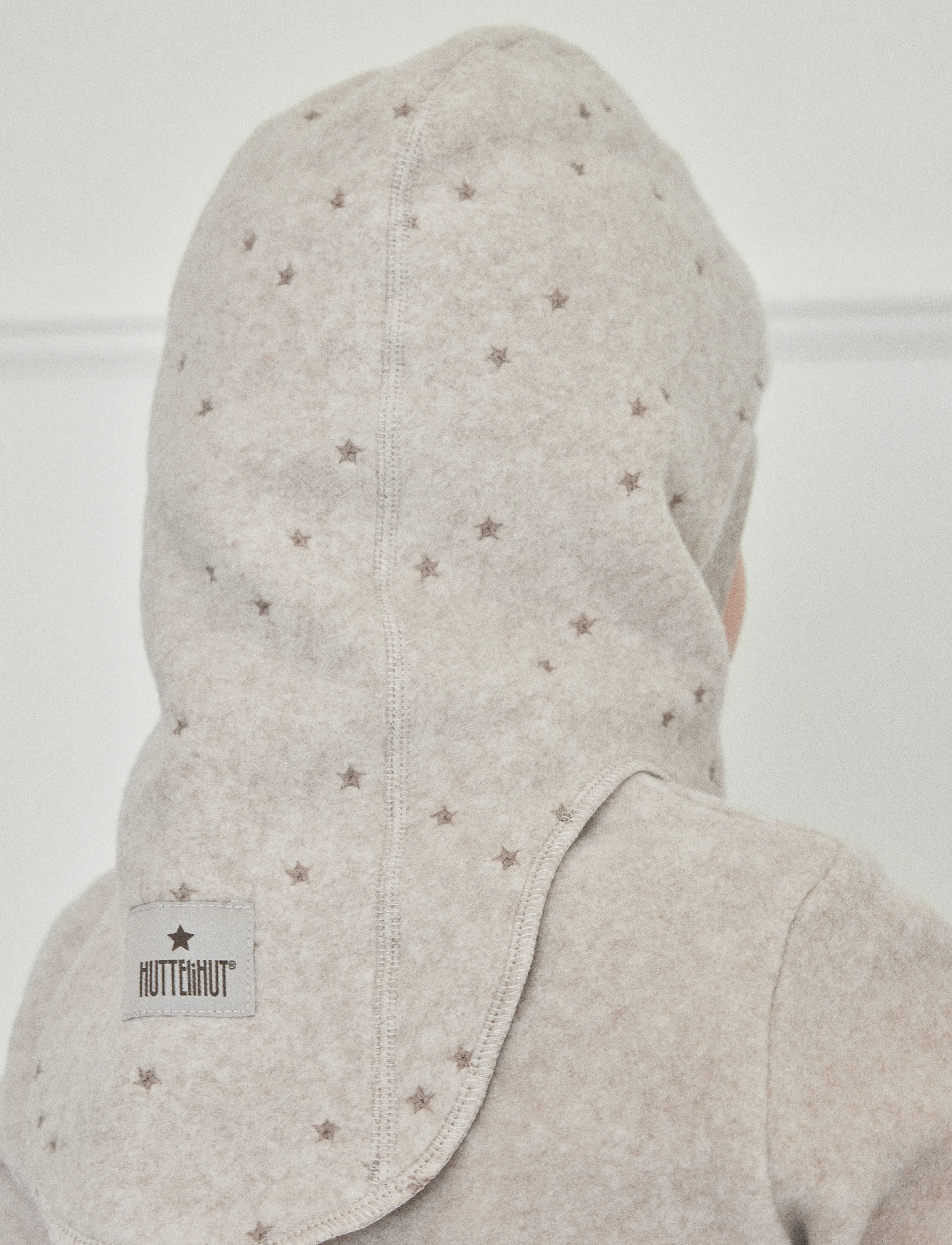 Huttelihut - Balaclava Fleece Emb. w. Lin - accessories - camel melange - 3