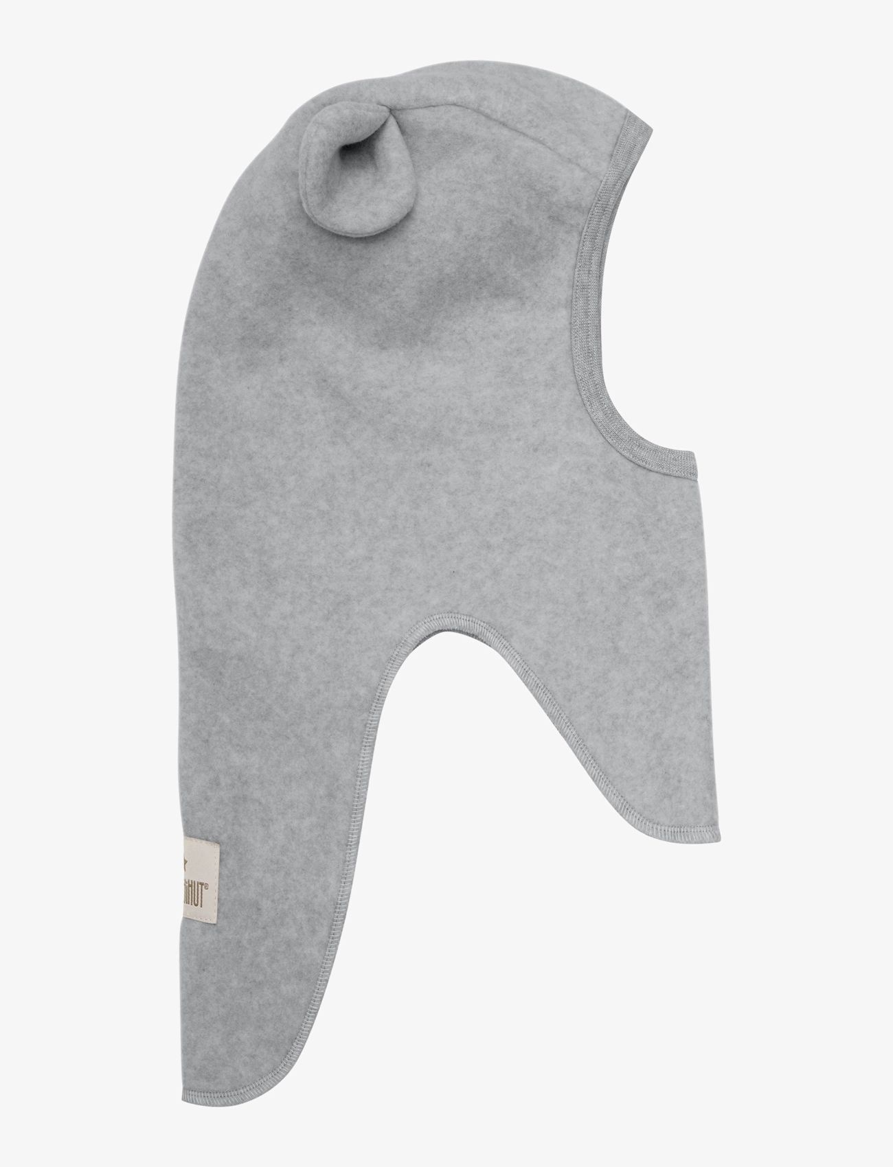 Huttelihut - Balaclava Ears Cotton Fleece - light grey melange - 1