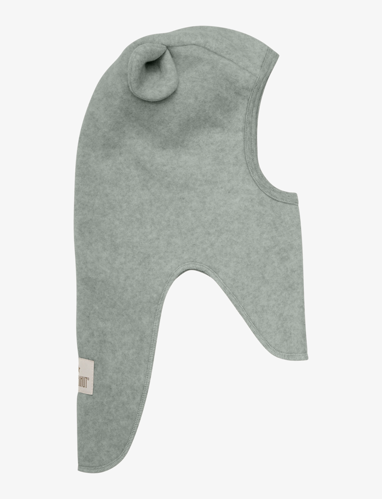 Huttelihut - Balaclava Ears Cotton Fleece - lily pad melange - 1