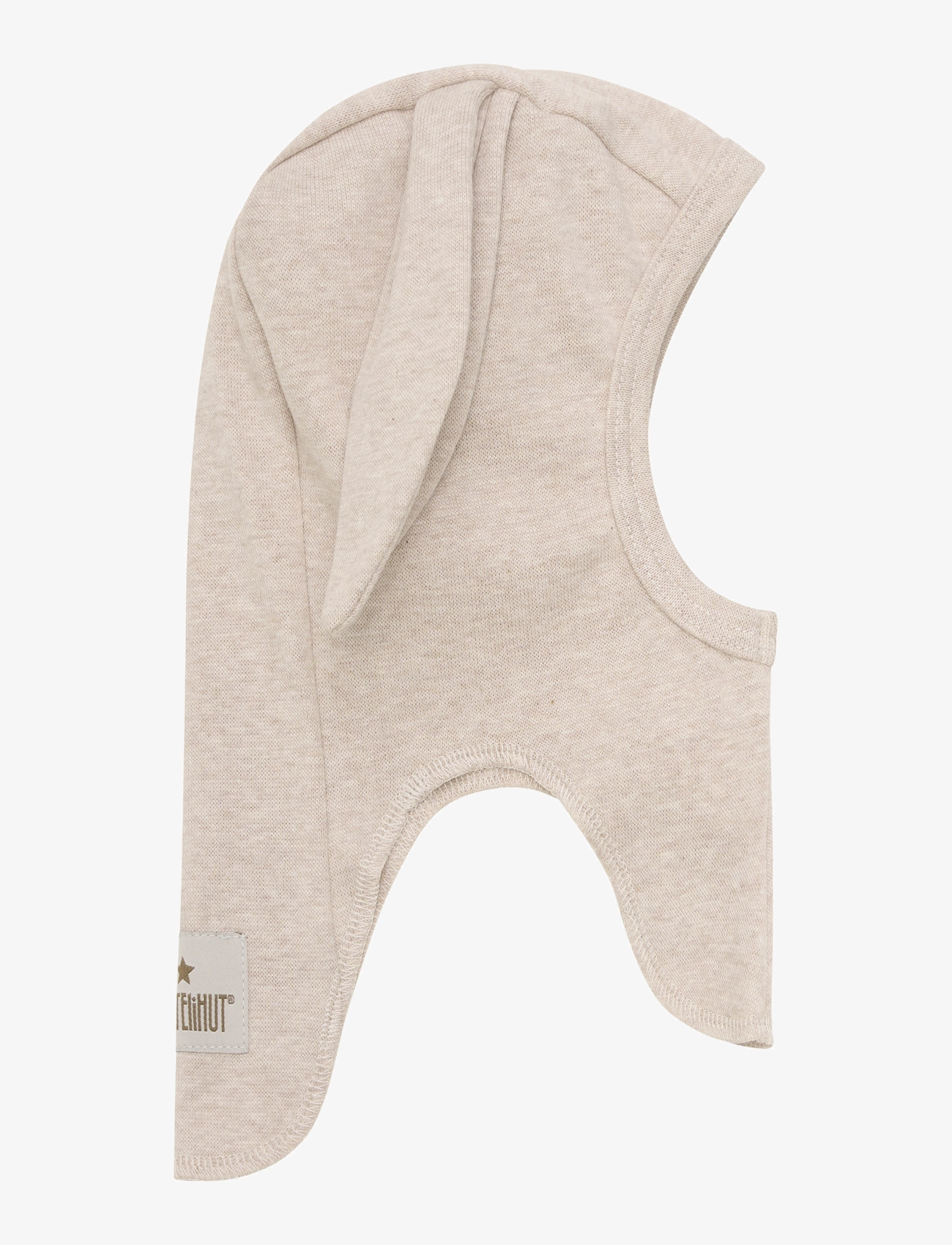 Huttelihut - Balaclava Ears Cotton Rib - camel melange - 1