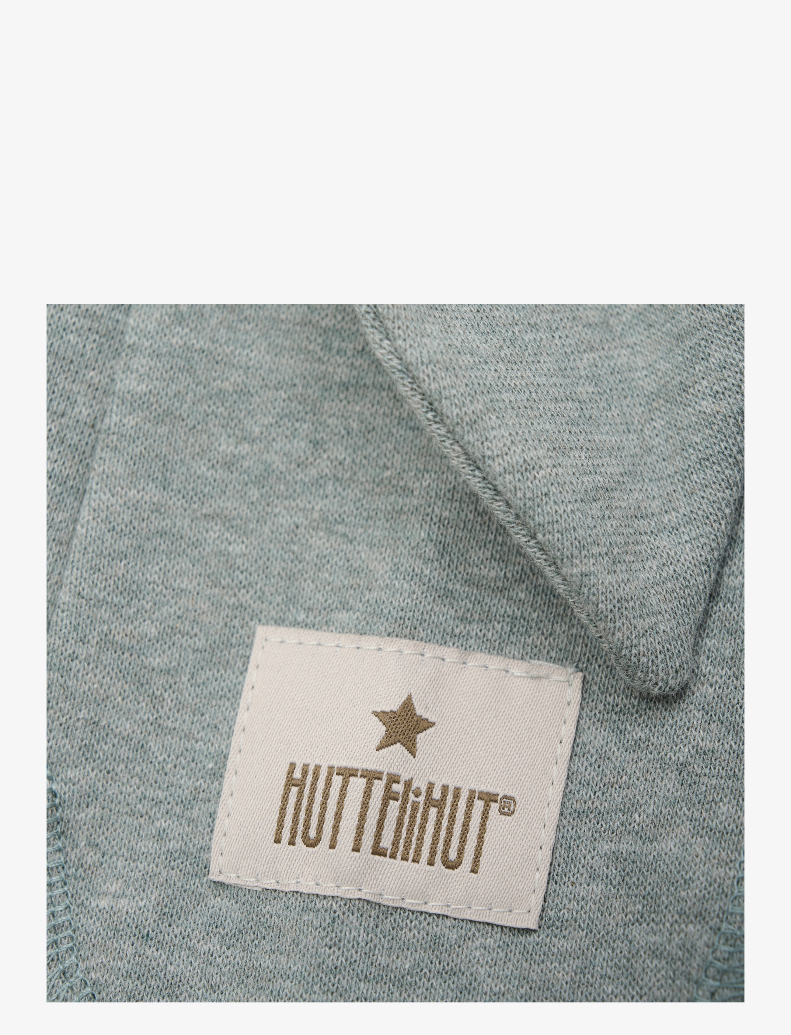 Huttelihut - Balaclava Ears Cotton Rib - lily pad melange - 2