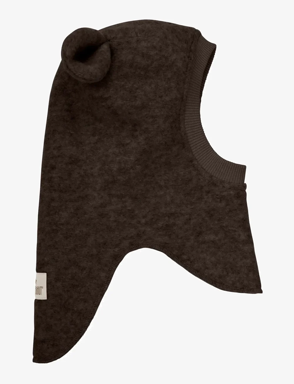 Huttelihut - Balaclava Ears Wool - talveaksessuaarid - dark brown melange - 1