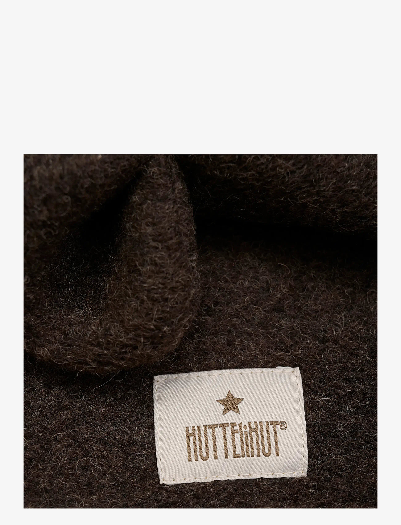 Huttelihut - Balaclava Ears Wool - accessories - dark brown melange - 2