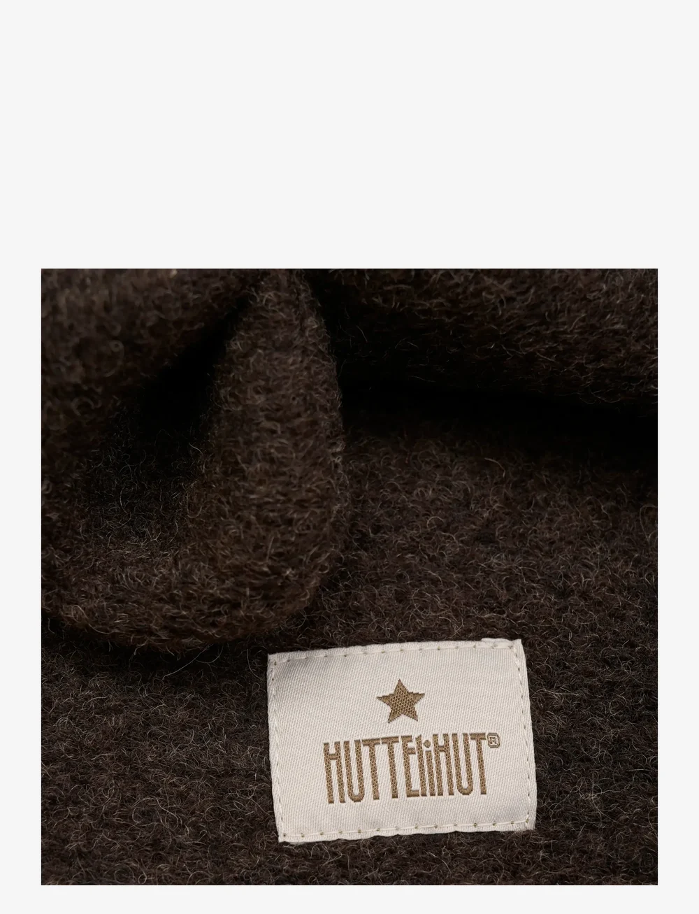 Huttelihut - Balaclava Ears Wool - talveaksessuaarid - dark brown melange - 2