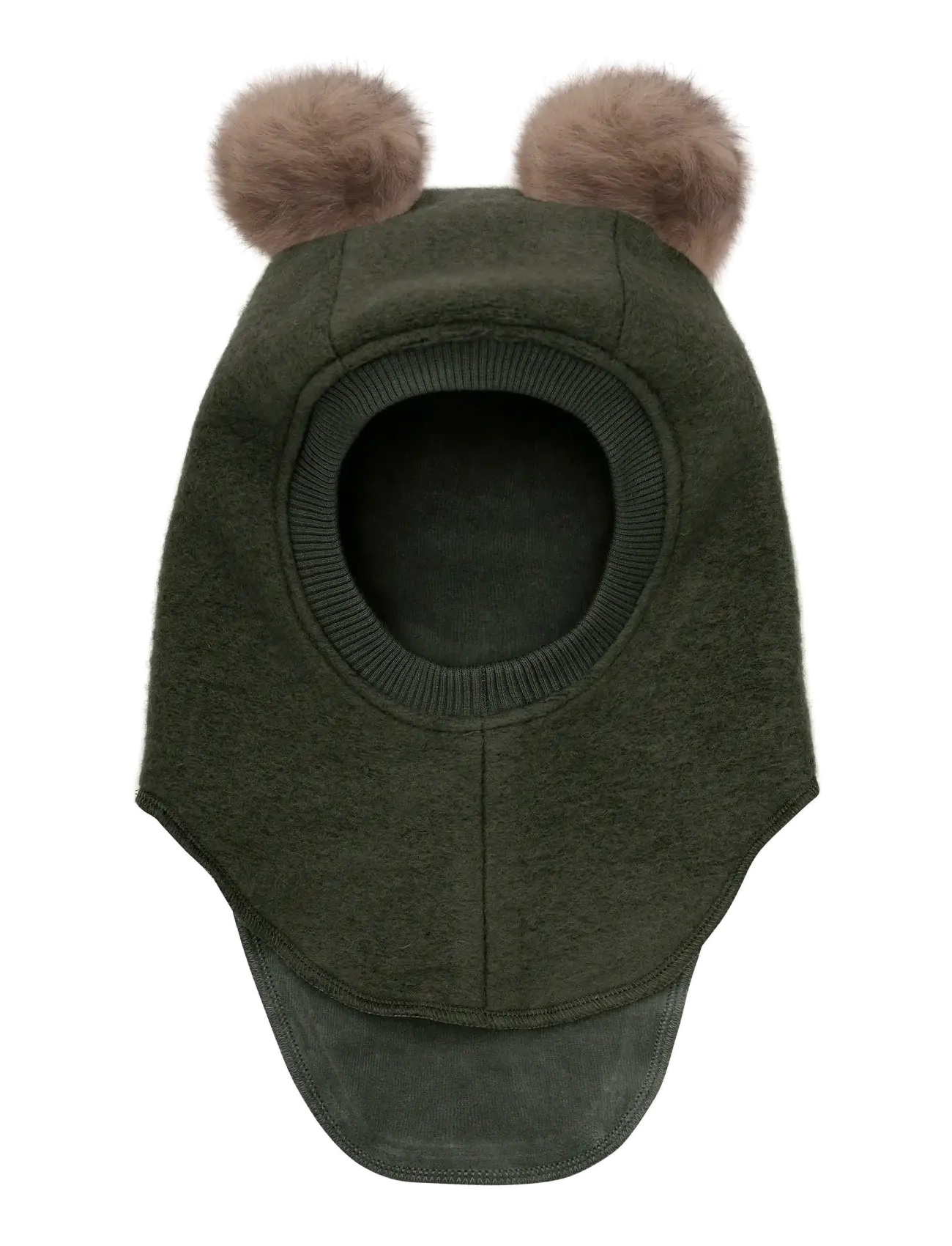 Balaclava Wool Alpaca Pompoms - BEETLE