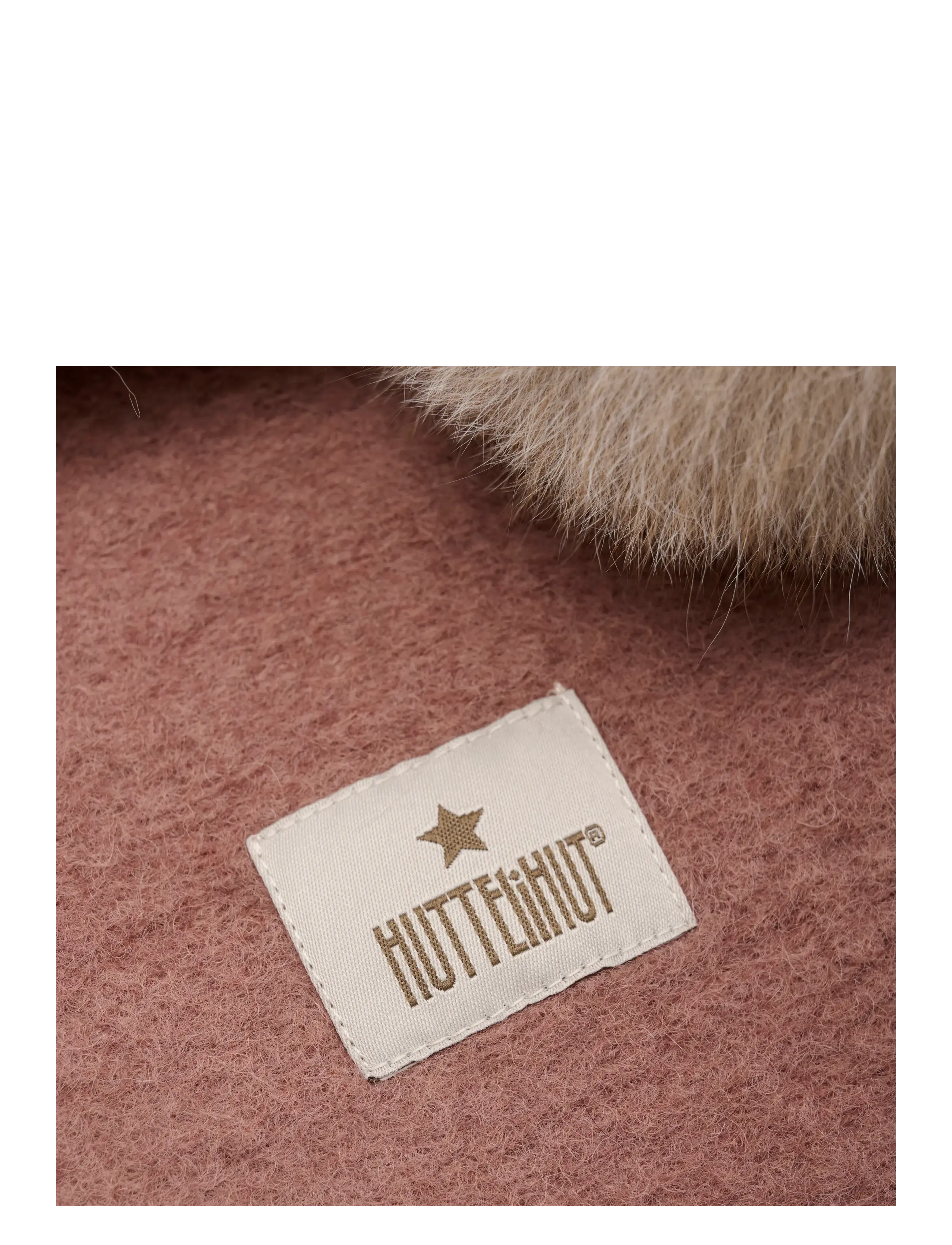 Huttelihut - Balaclava Wool Alpaca Pompoms - burlwood - 2