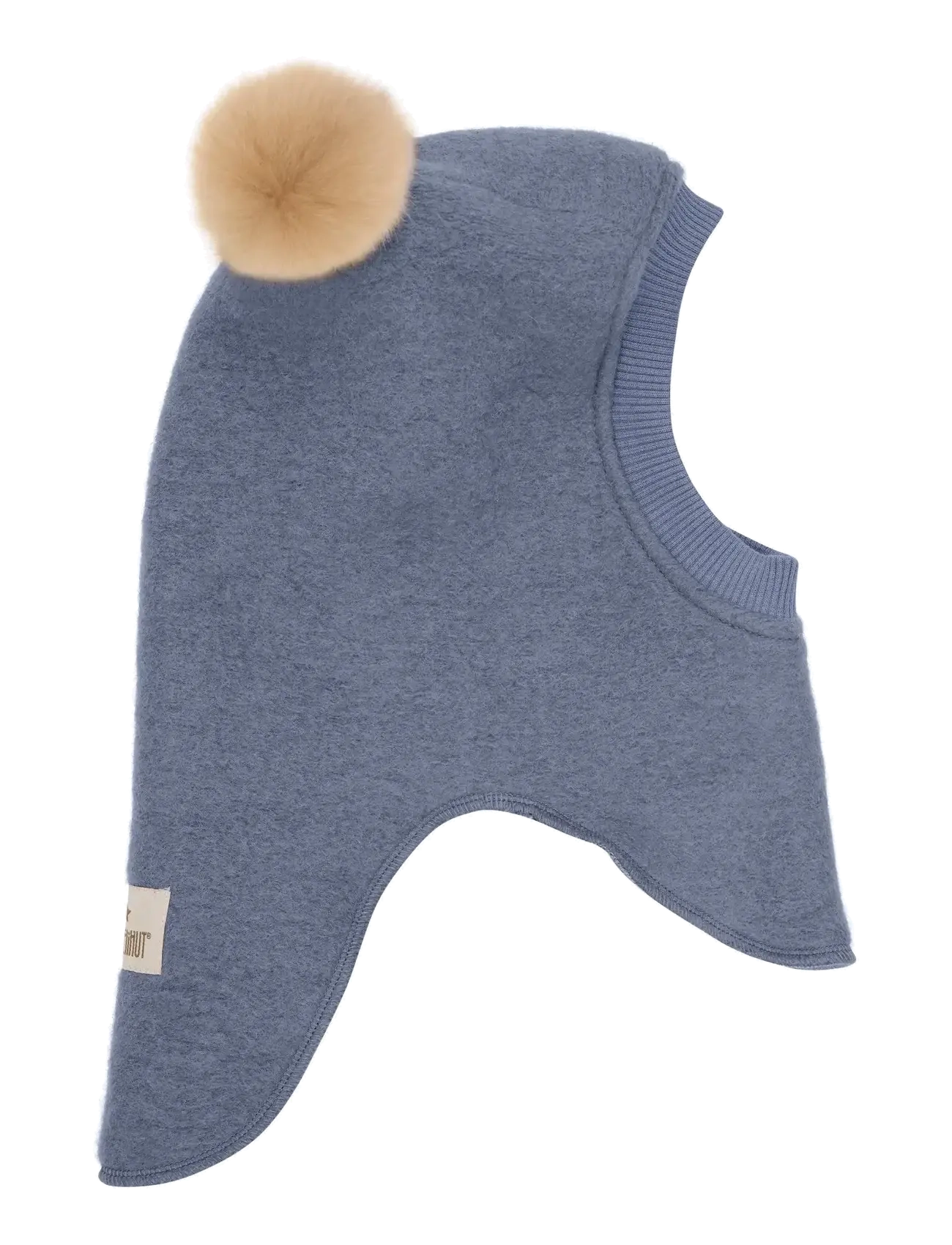 Huttelihut - Balaclava Wool Alpaca Pompoms - folkstone gray - 1